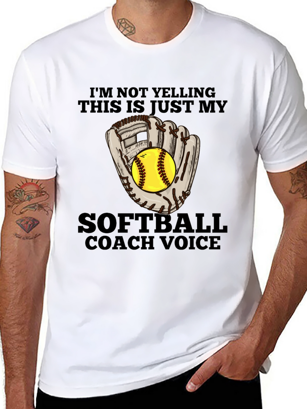Softball Coach Voice T-Shirt - Funny Sports Tee