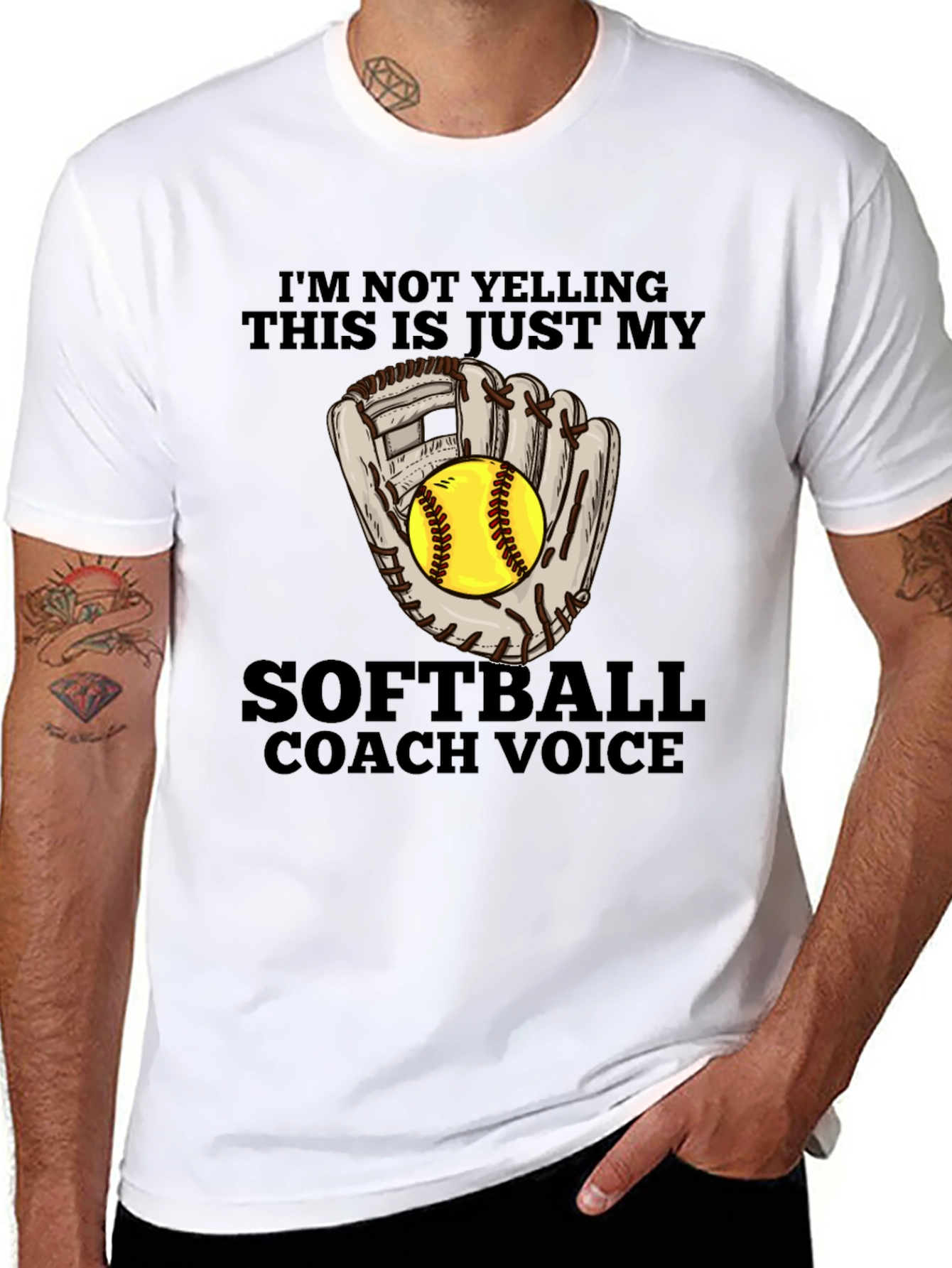 Softball Coach Voice T-Shirt - Funny Sports Tee