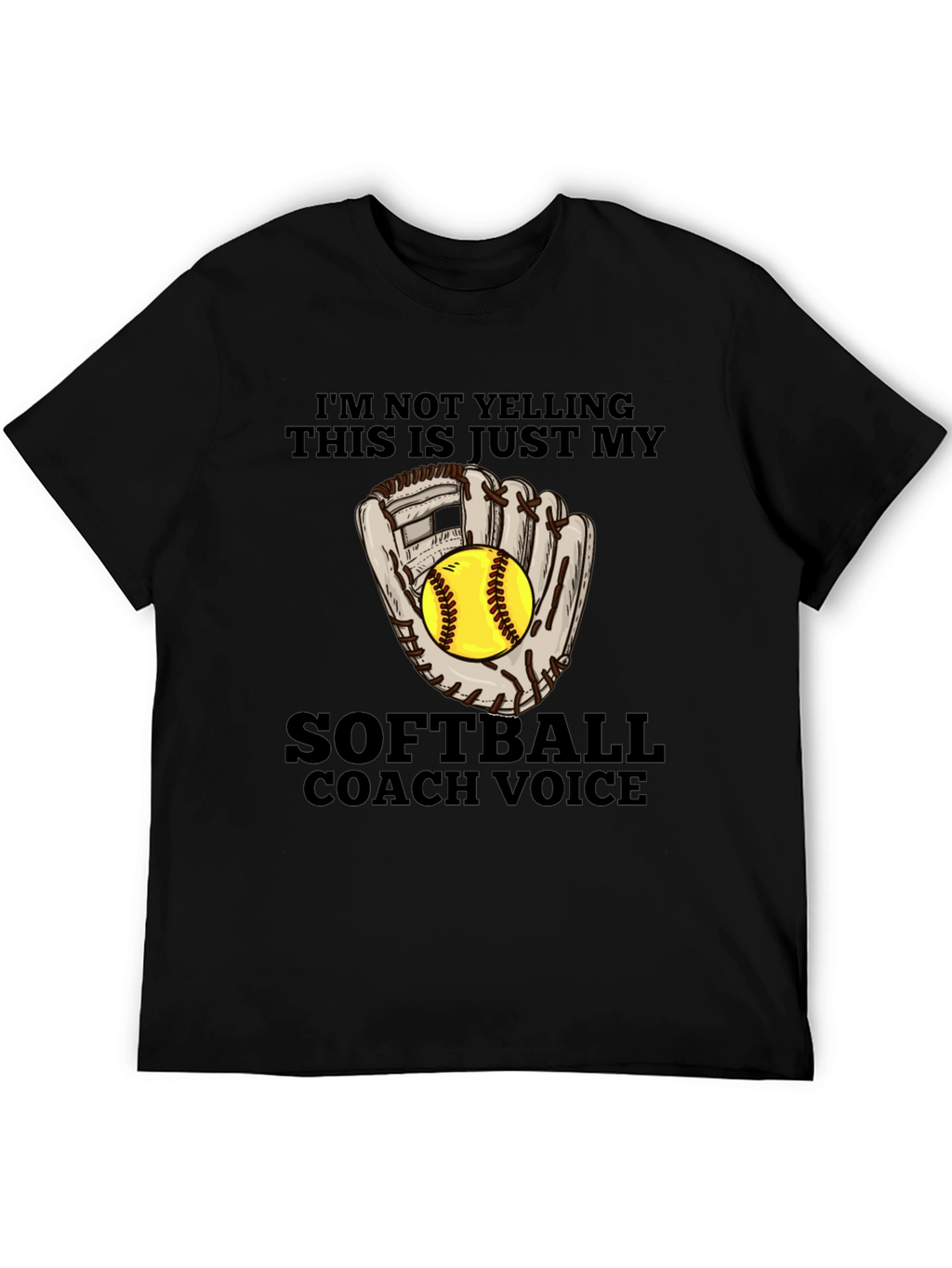 Softball Coach Voice T-Shirt - Funny Sports Tee