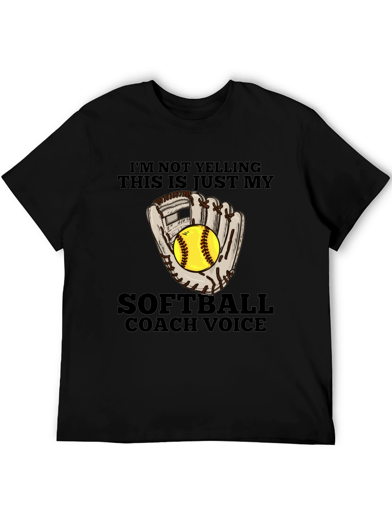 Softball Coach Voice T-Shirt - Funny Sports Tee