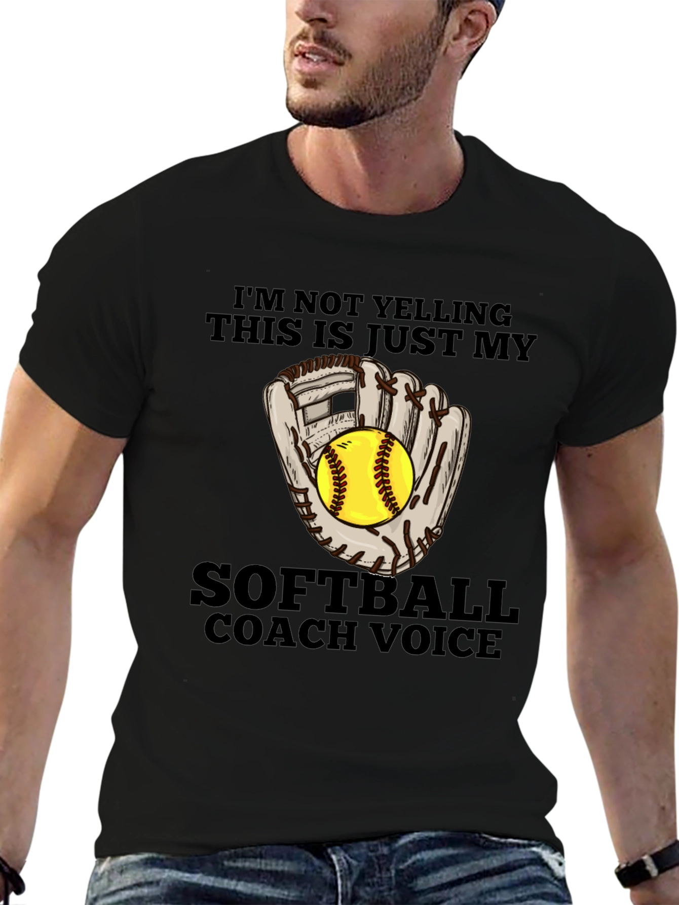 Softball Coach Voice T-Shirt - Funny Sports Tee