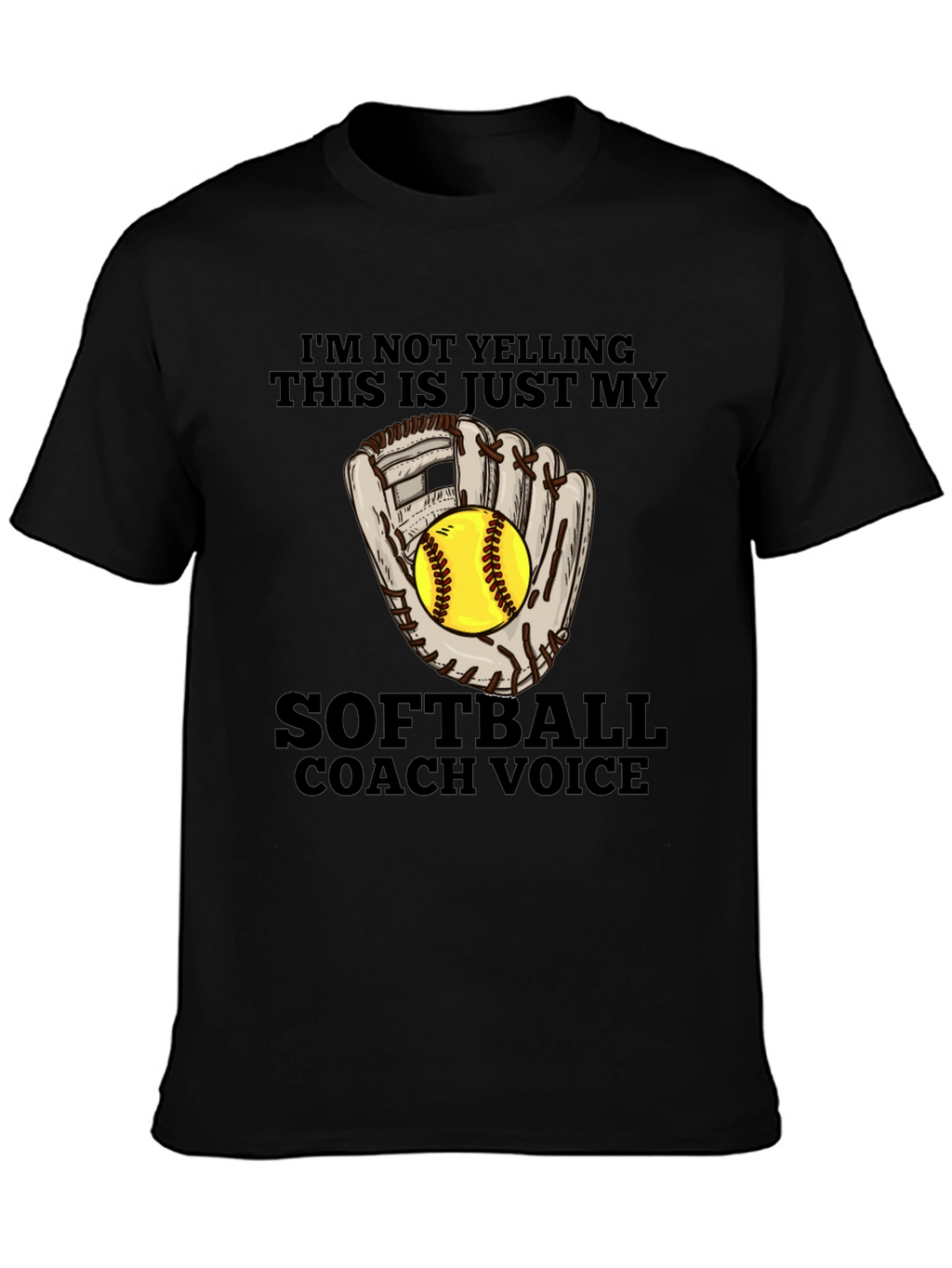 Softball Coach Voice T-Shirt - Funny Sports Tee