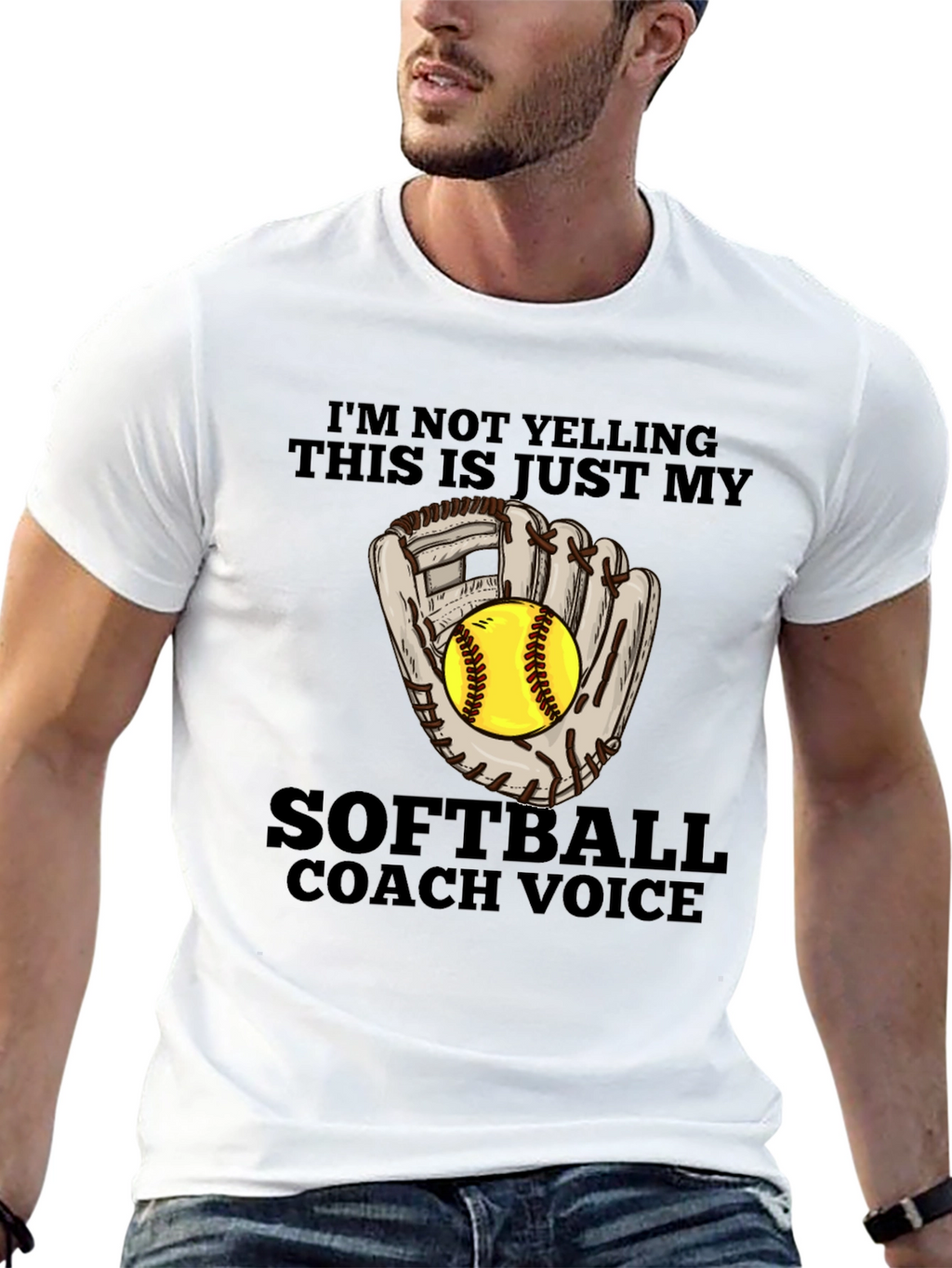 Softball Coach Voice T-Shirt - Funny Sports Tee