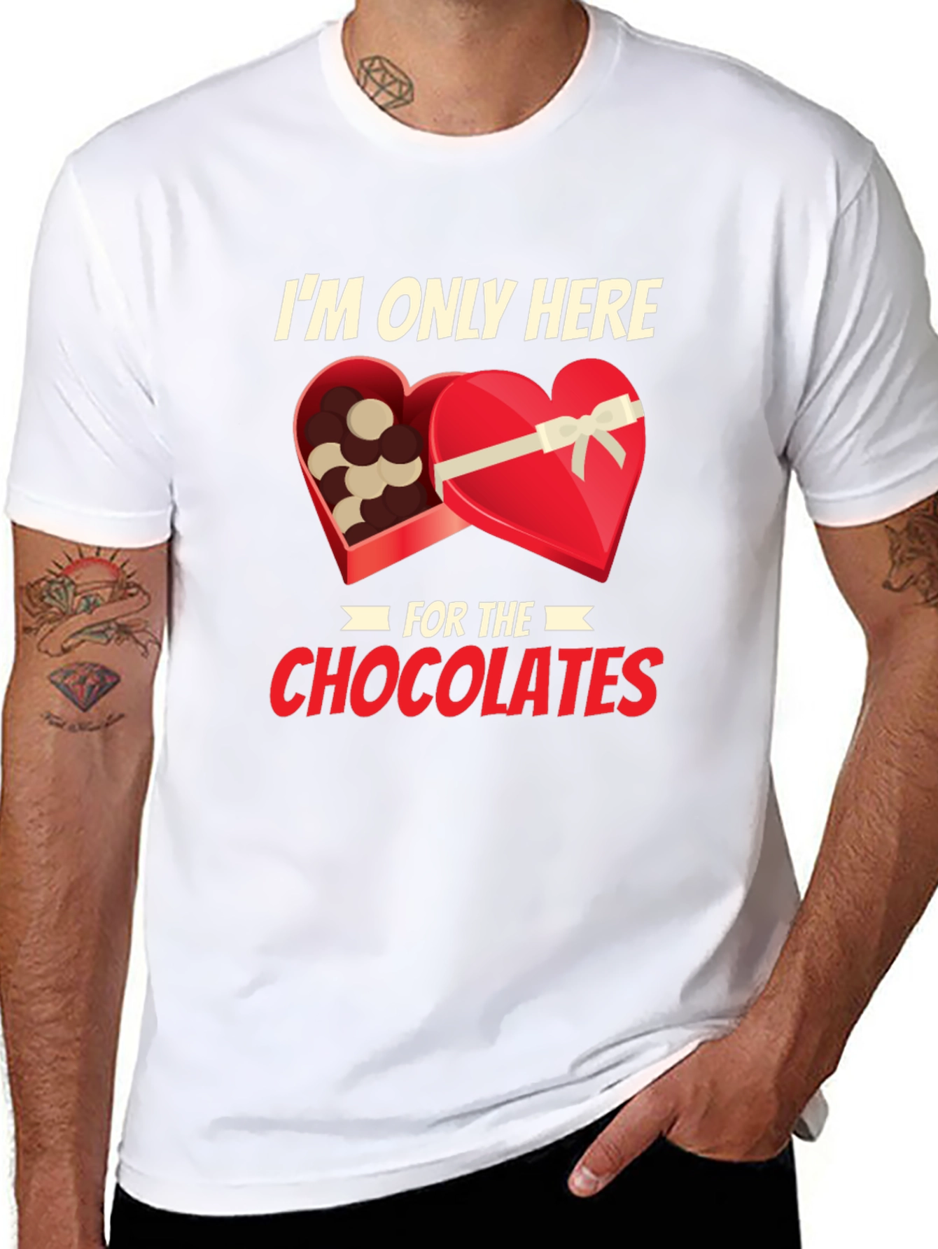 Chocolate Lover T-Shirt: Im Only Here for the Chocolates