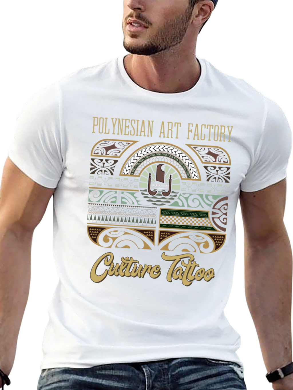 Polynesian Art Factory Culture Tattoo Graphic T-Shirt