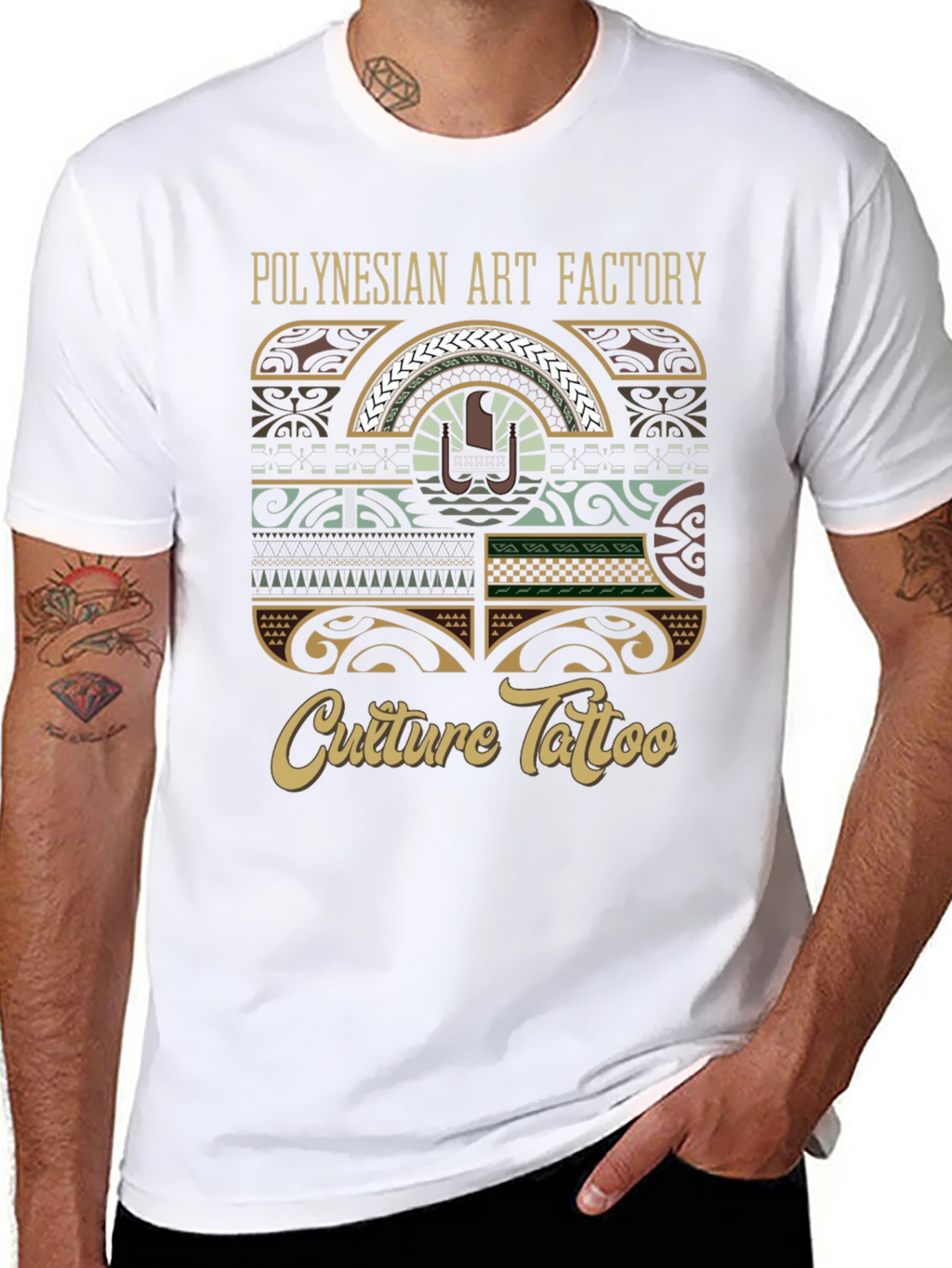 Polynesian Art Factory Culture Tattoo Graphic T-Shirt