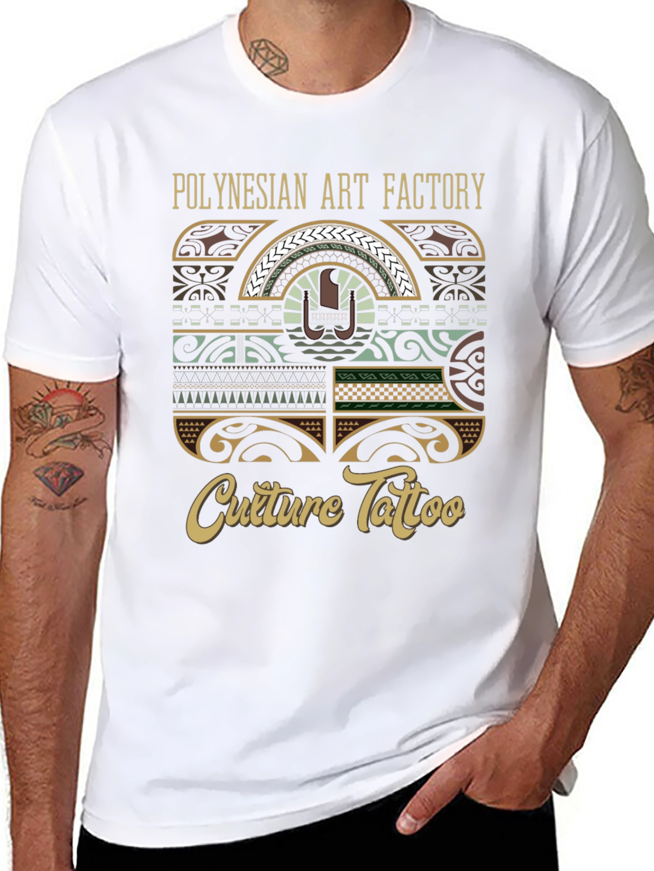 Polynesian Art Factory Culture Tattoo Graphic T-Shirt