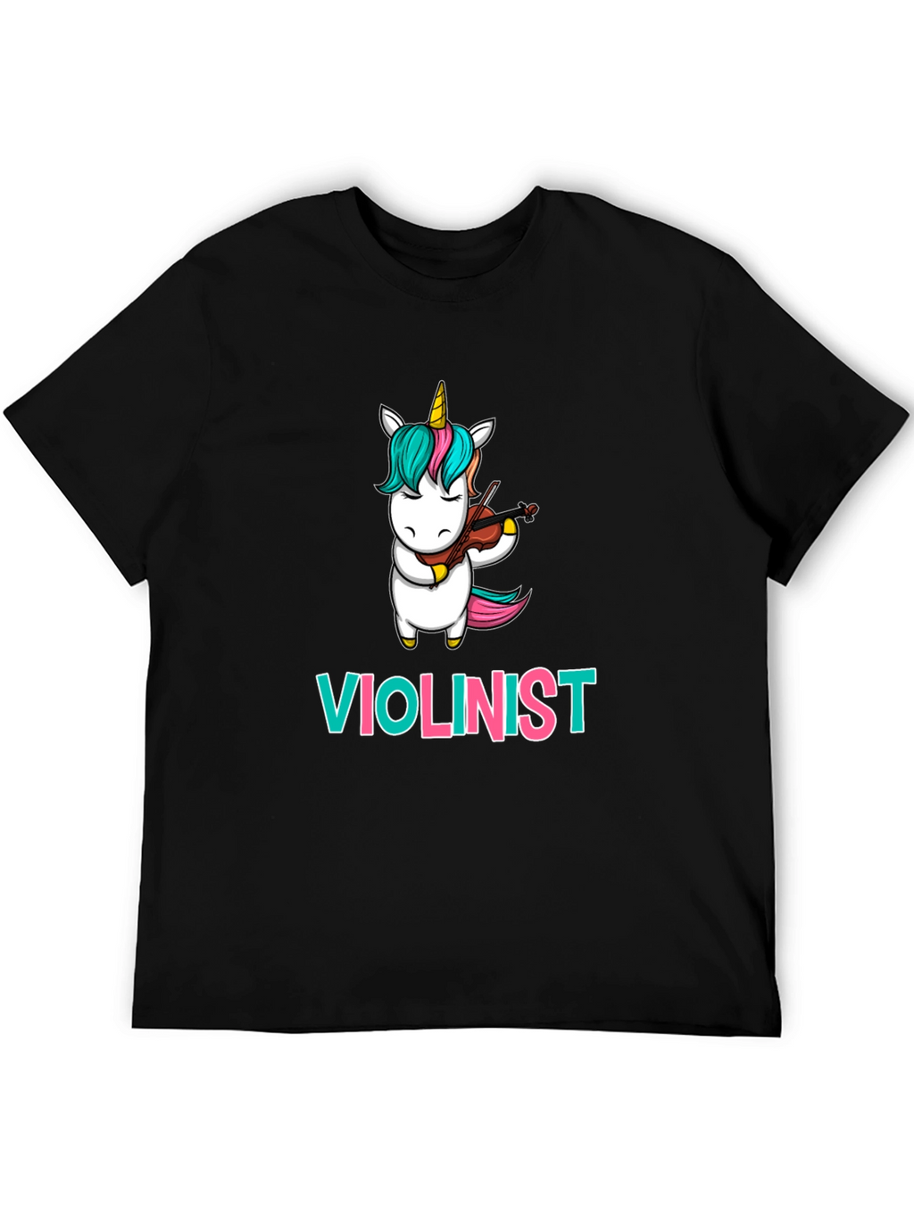 Unicorn Violinist T-Shirt: Funny Musician Tee
