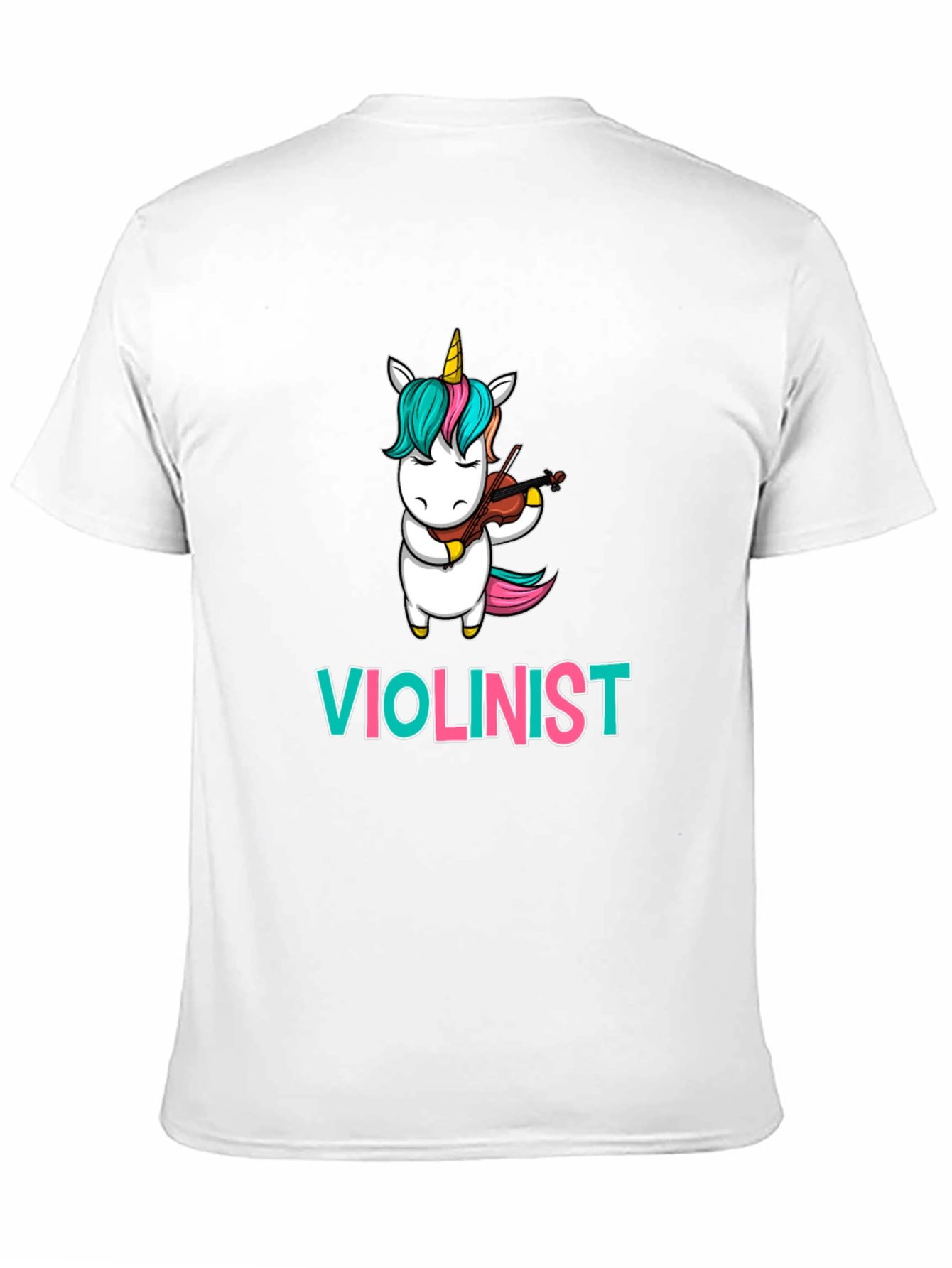 Unicorn Violinist T-Shirt: Funny Musician Tee