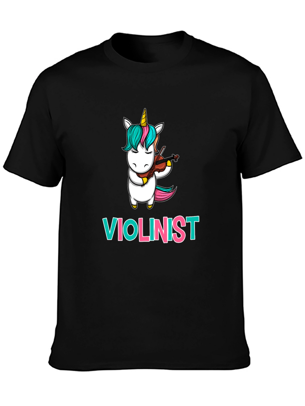 Unicorn Violinist T-Shirt: Funny Musician Tee