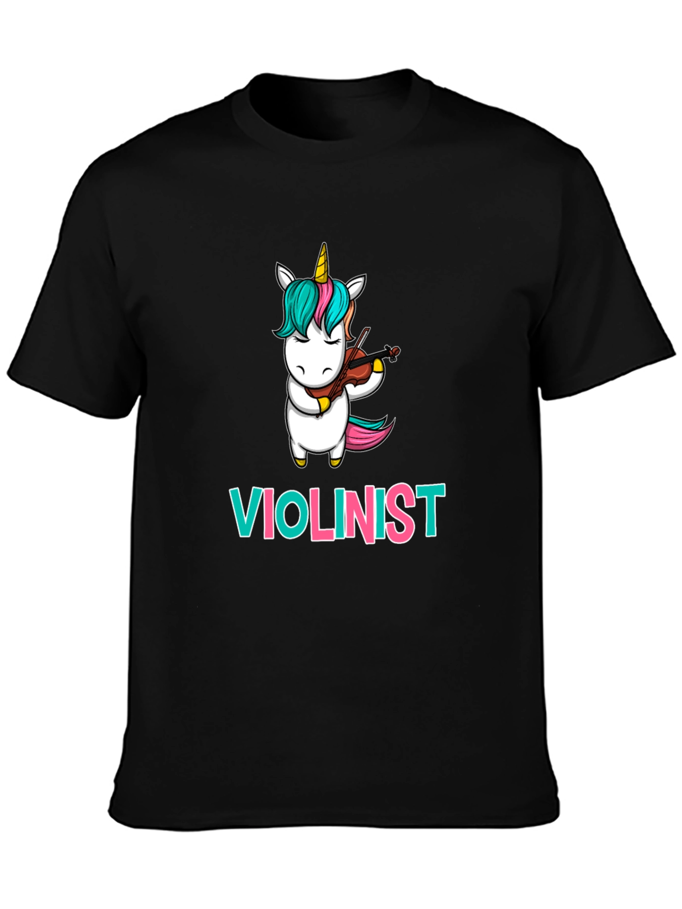 Unicorn Violinist T-Shirt: Funny Musician Tee