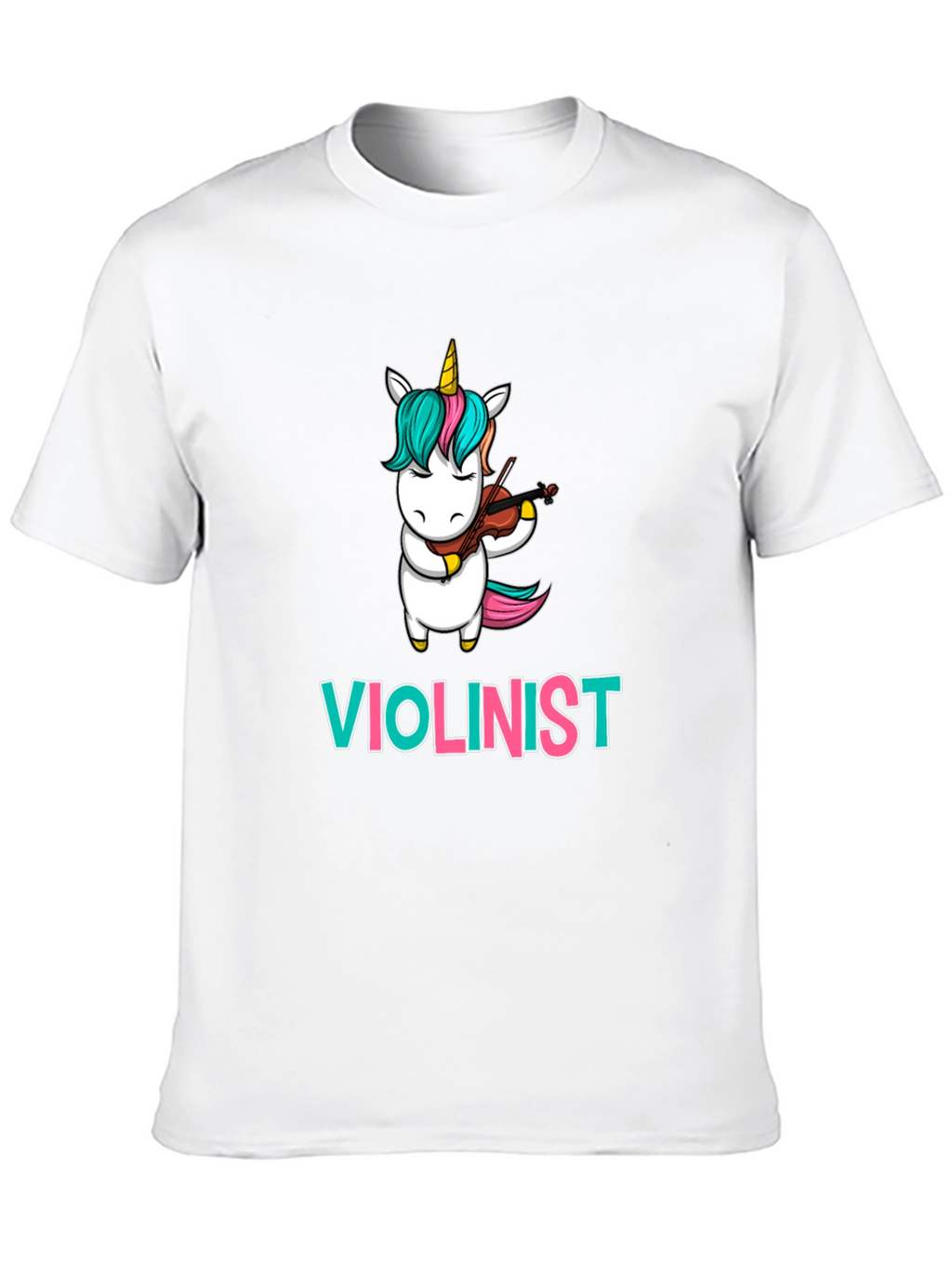 Unicorn Violinist T-Shirt: Funny Musician Tee
