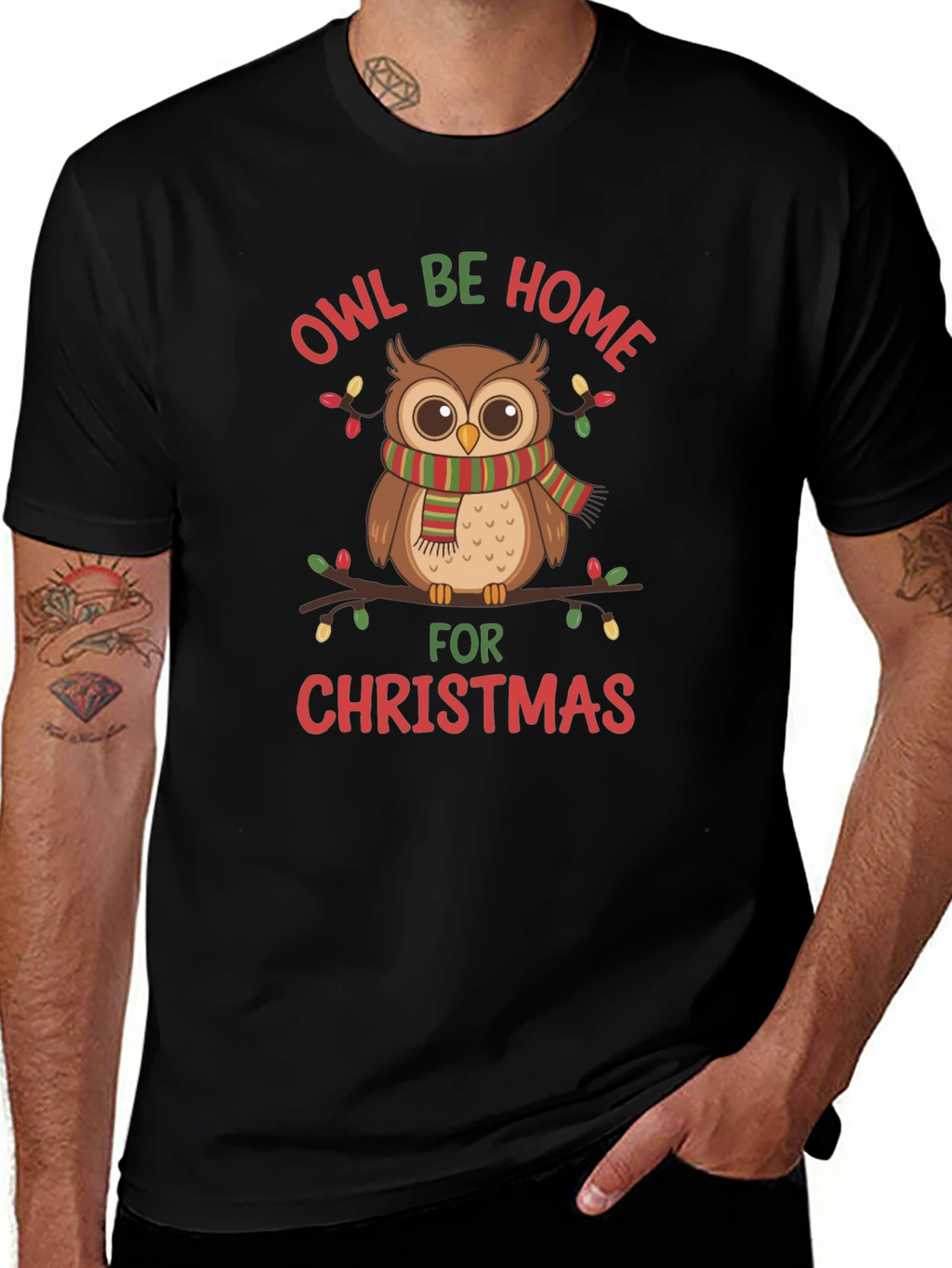 Owl Be Home for Christmas T-Shirt
