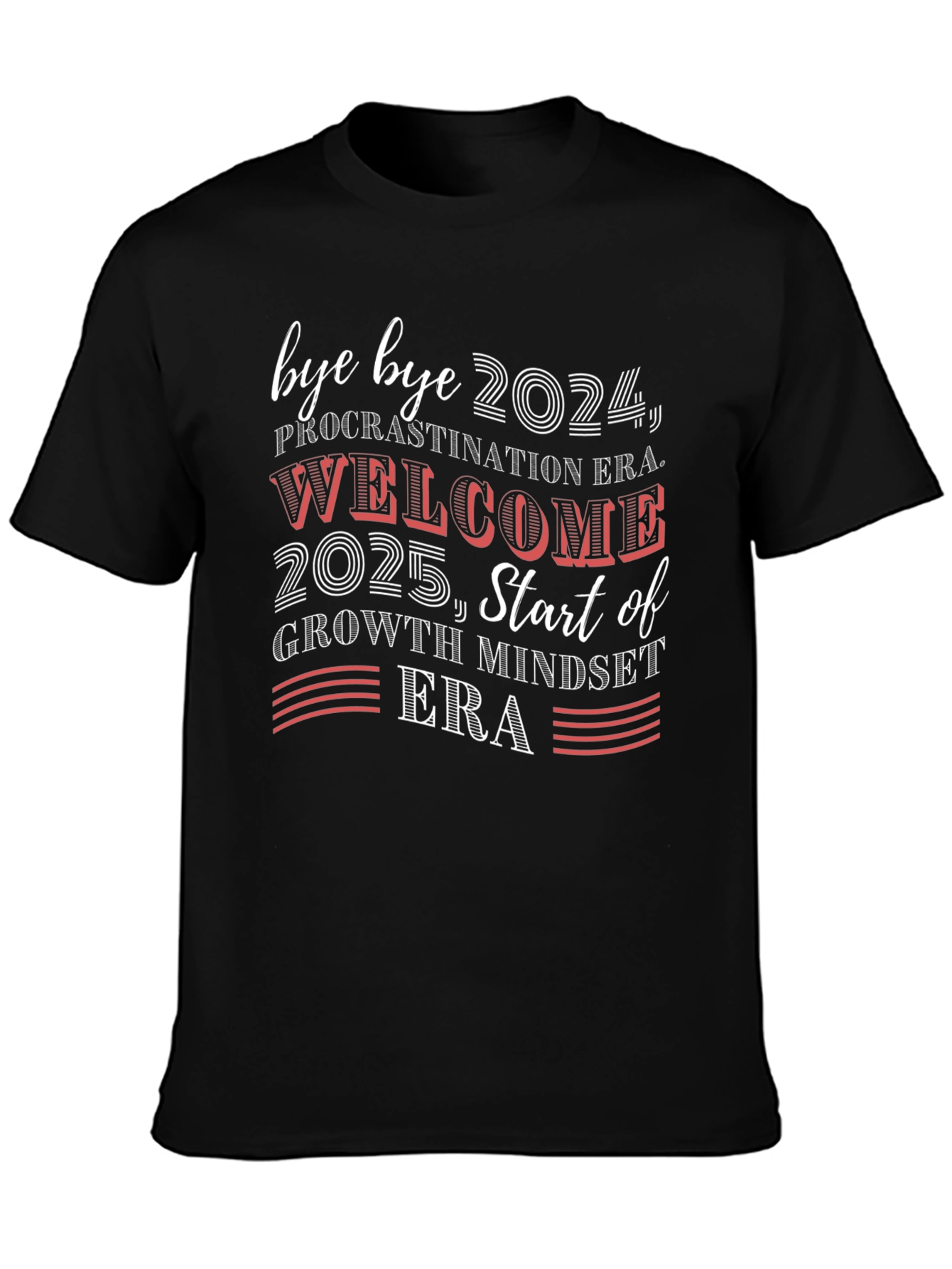 Bye Bye 2024 Welcome 2025 Graphic Tee