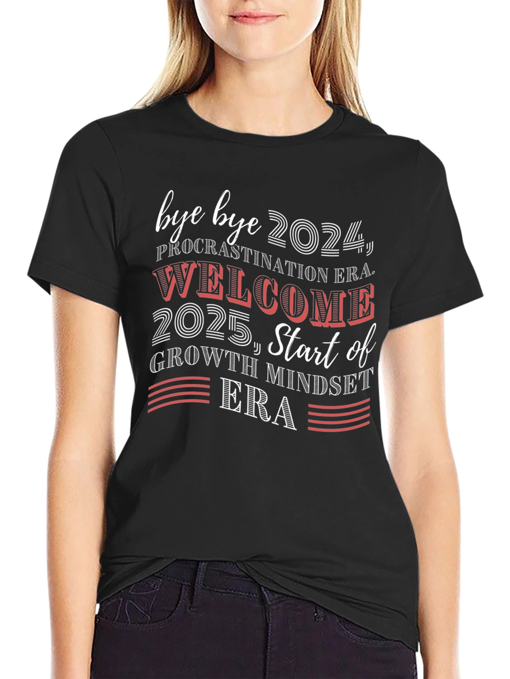 Bye Bye 2024 Welcome 2025 Graphic Tee