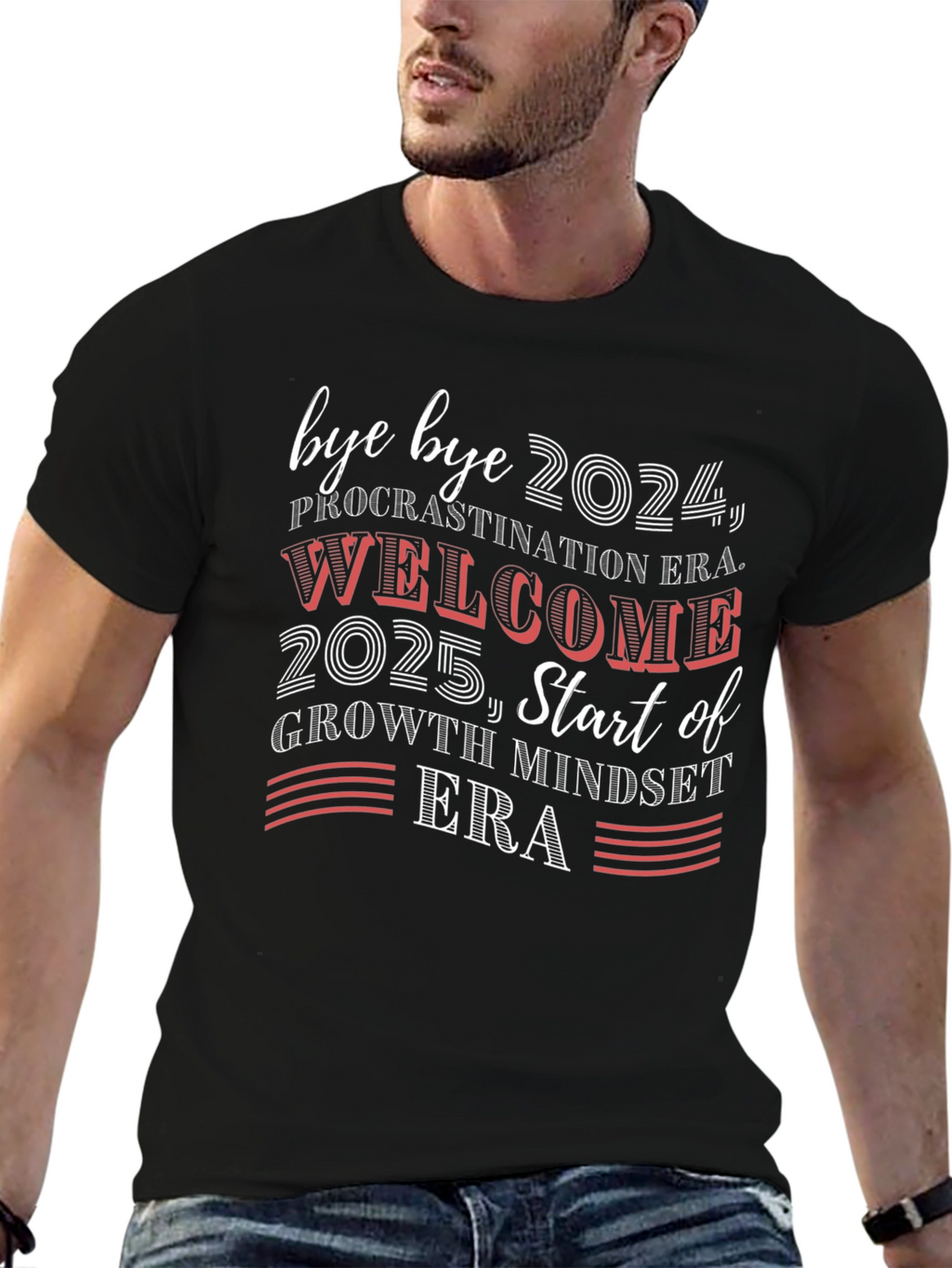 Bye Bye 2024 Welcome 2025 Graphic Tee