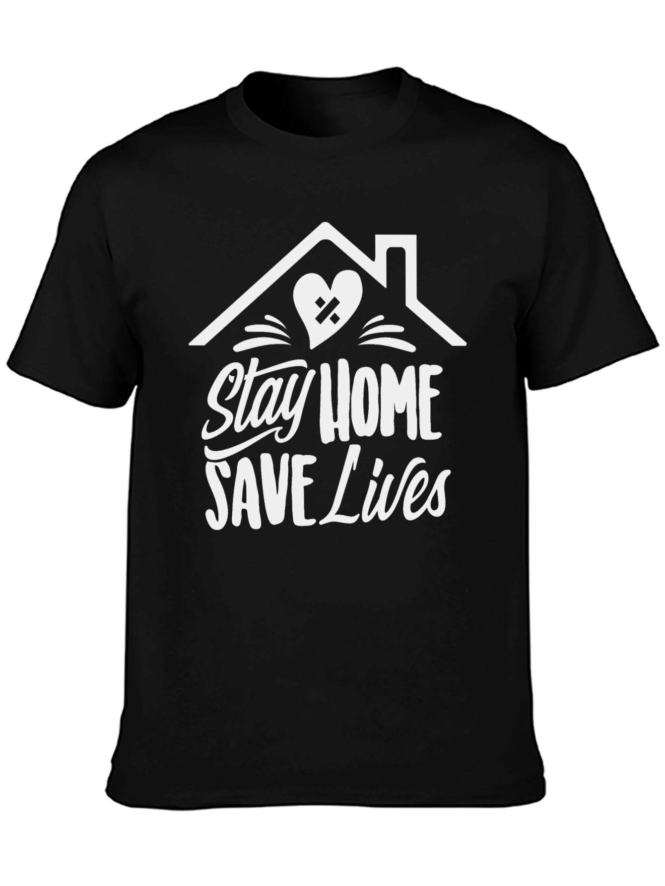 Stay Home Save Lives Graphic Tee