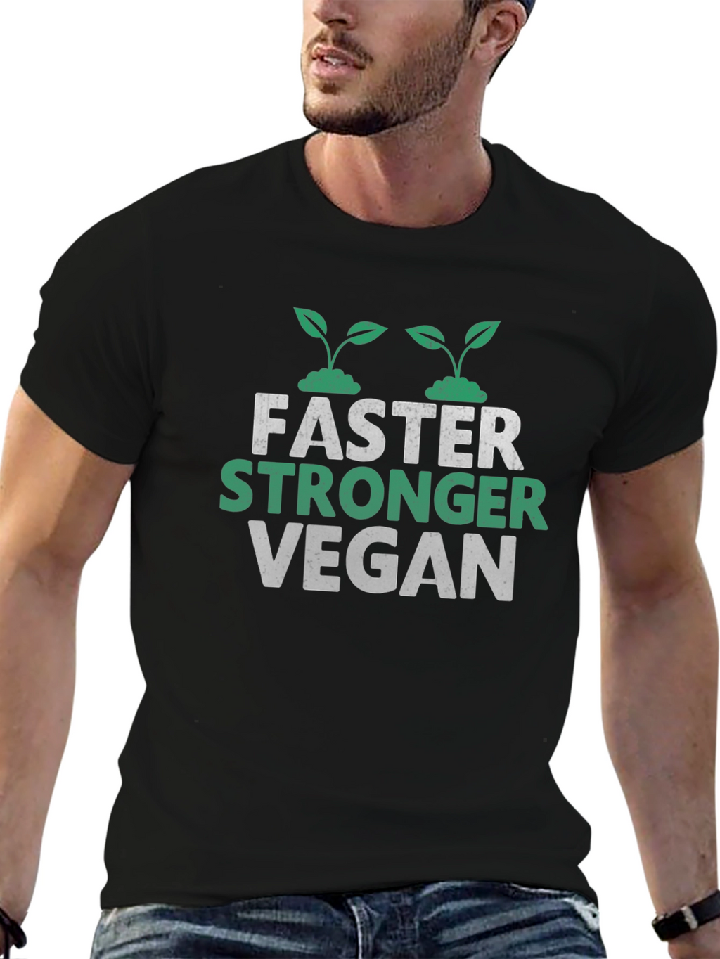 Vegan Stronger Faster T-Shirt - Unisex