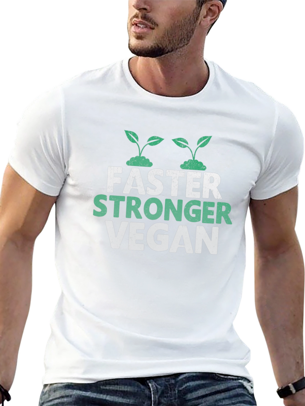 Vegan Stronger Faster T-Shirt - Unisex