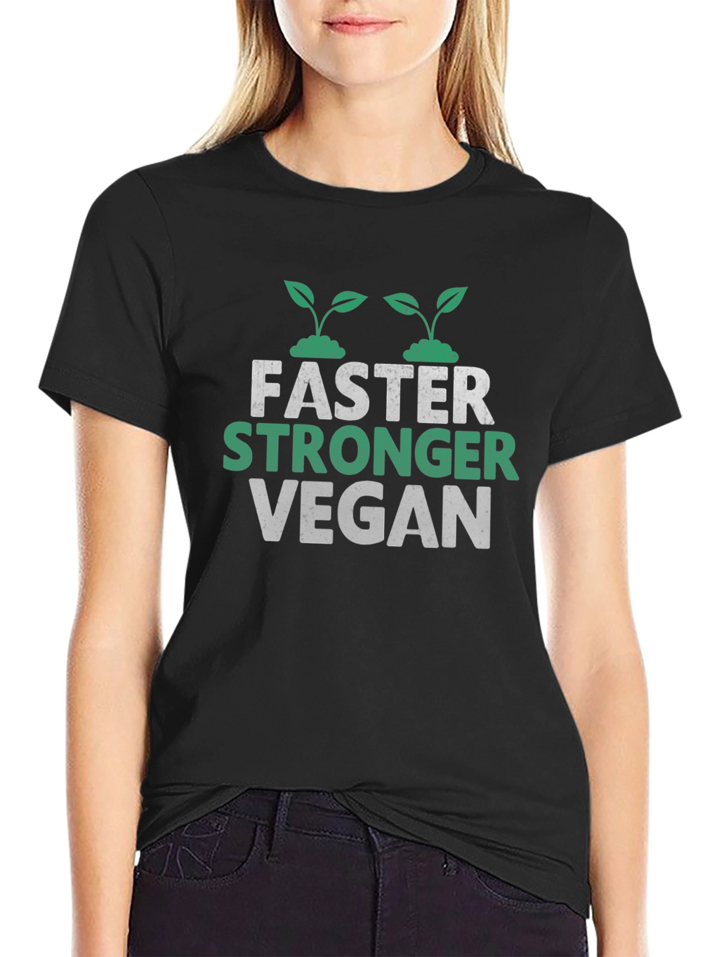 Vegan Stronger Faster T-Shirt - Unisex
