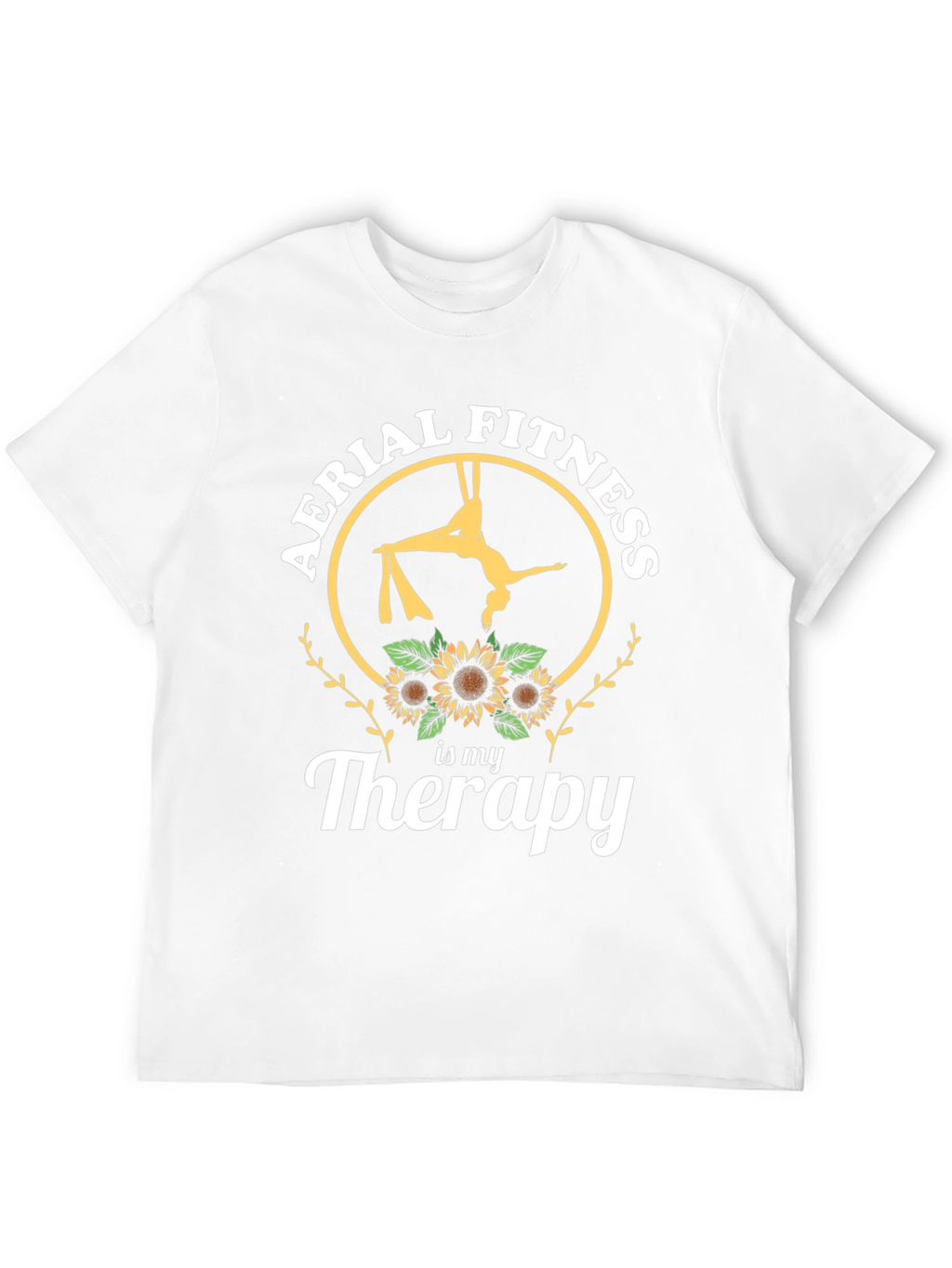 Aerial Fitness is My Therapy Black T-Shirt