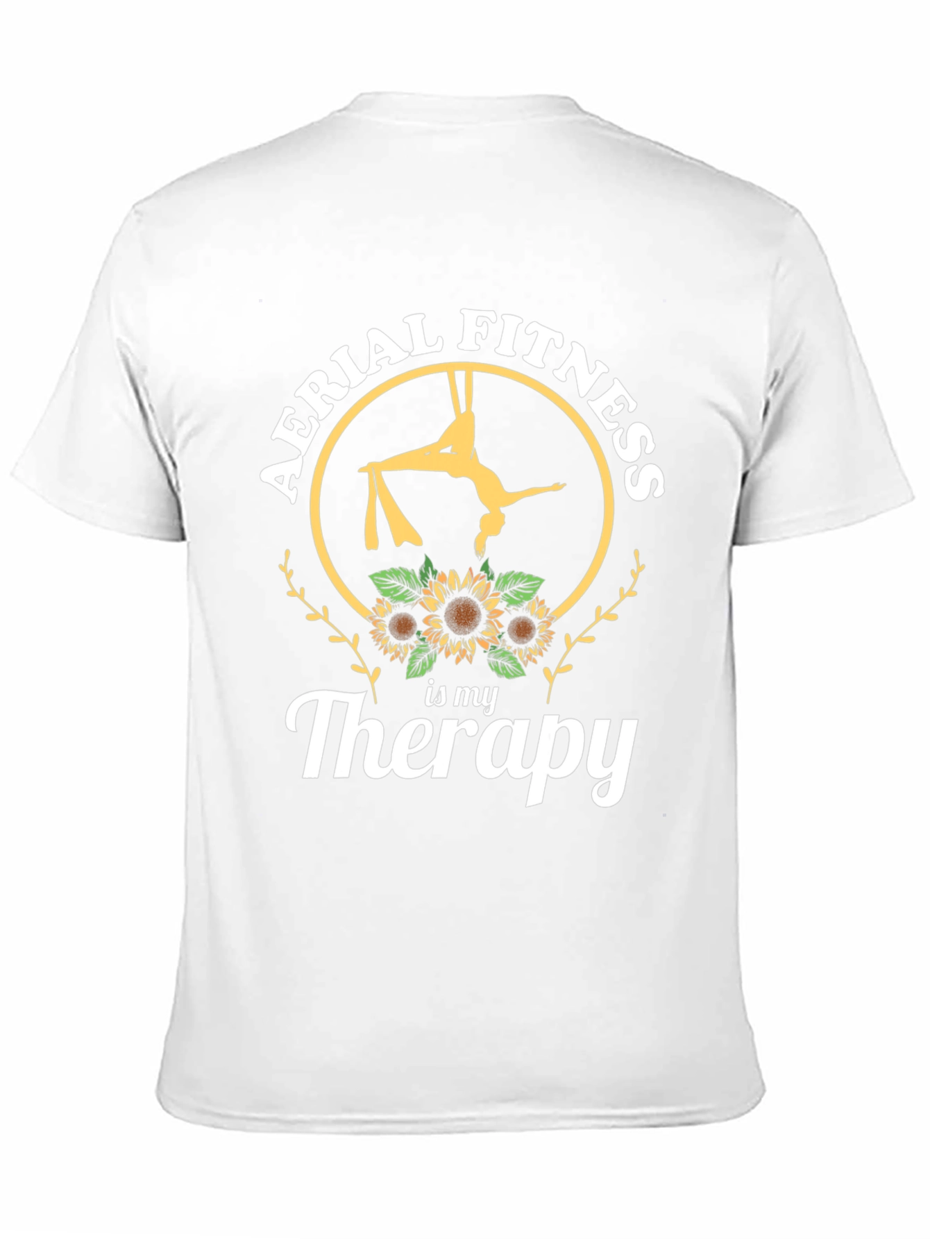 Aerial Fitness is My Therapy Black T-Shirt