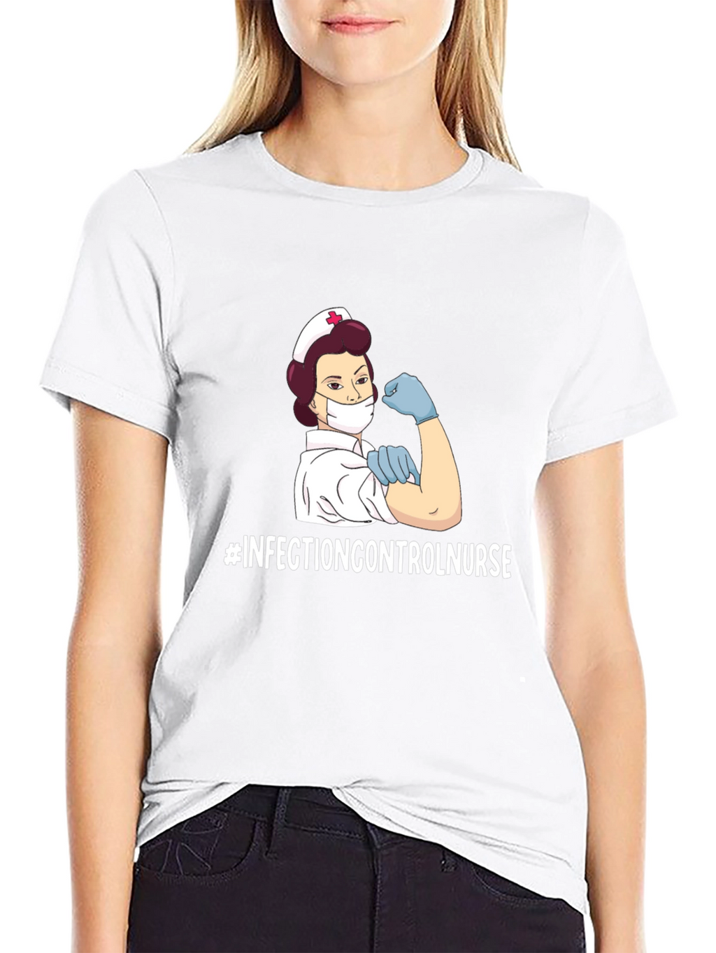 Infection Control Nurse T-Shirt - Strong Womens Health Tee