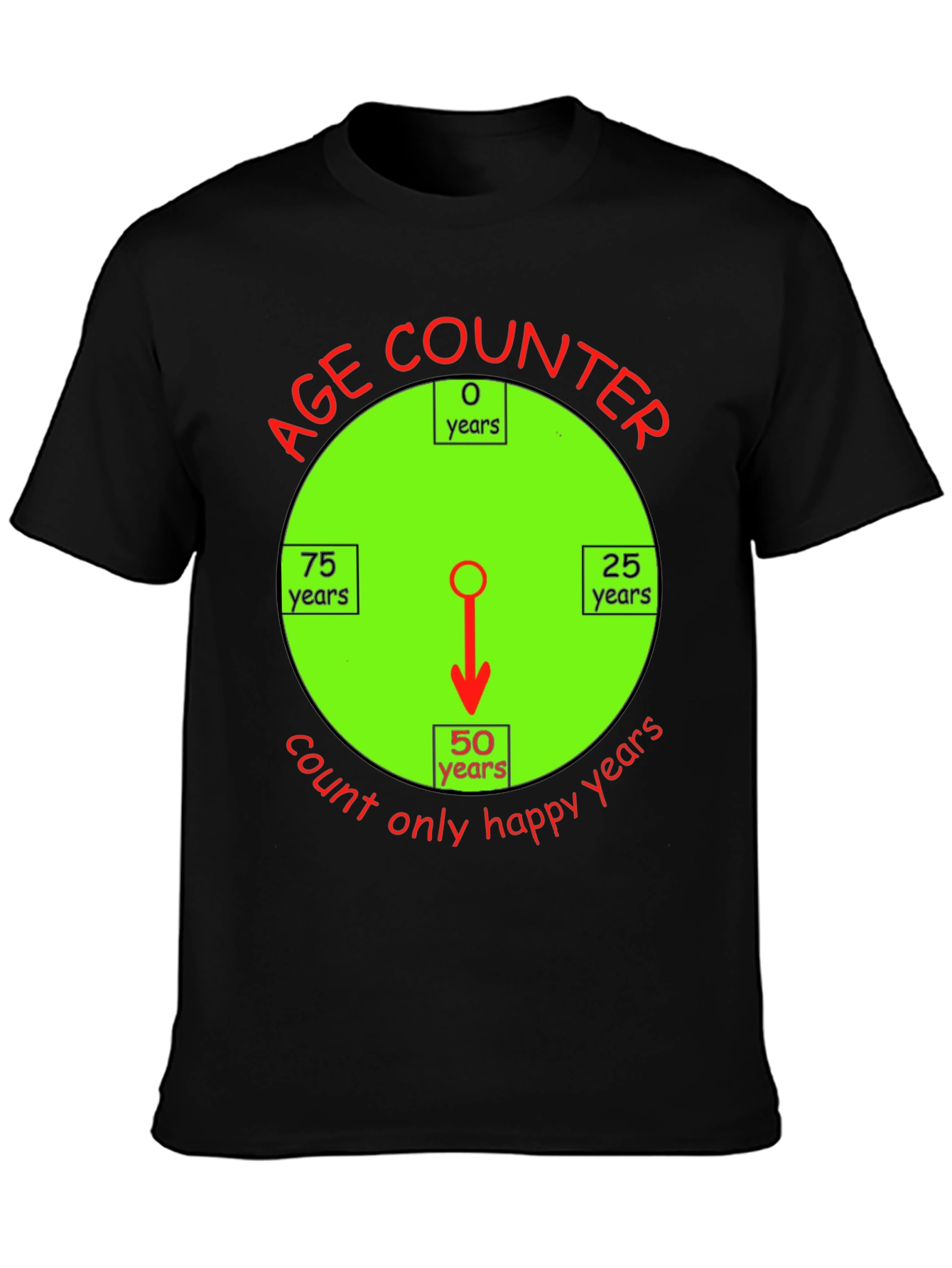 Happy Age Counter T-Shirt