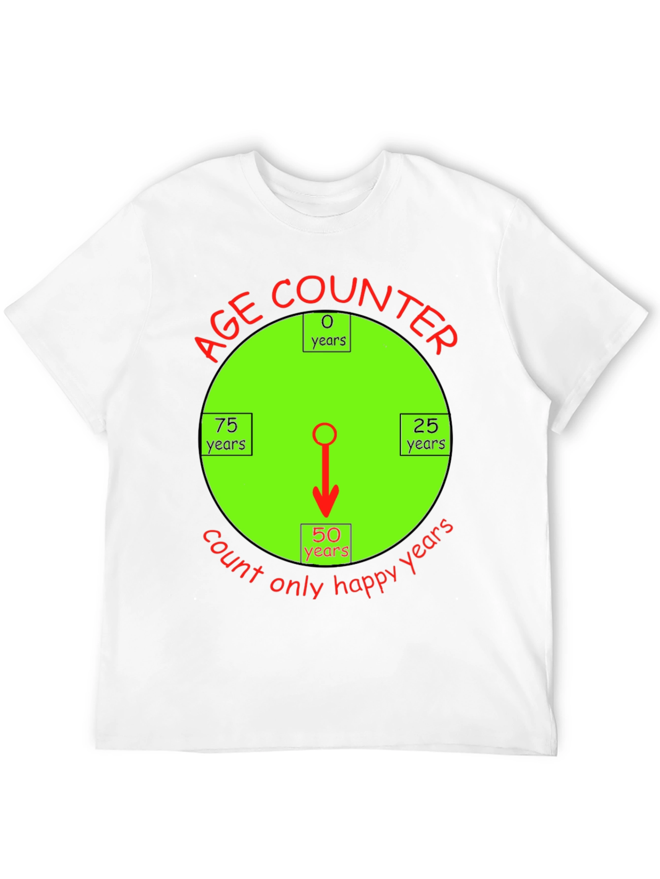 Happy Age Counter T-Shirt