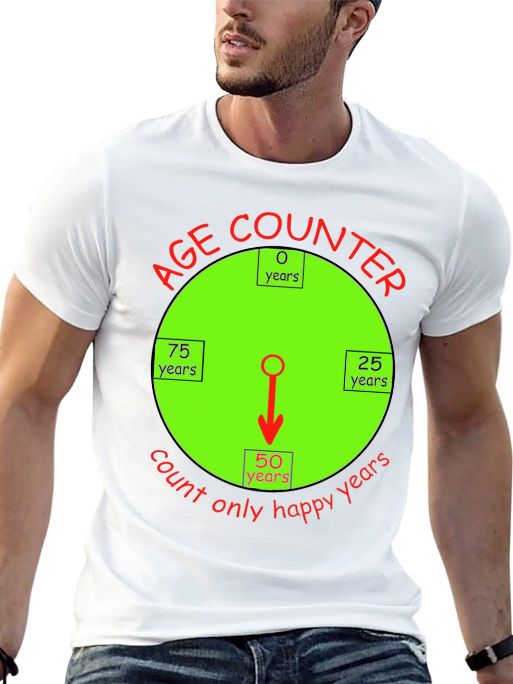 Happy Age Counter T-Shirt