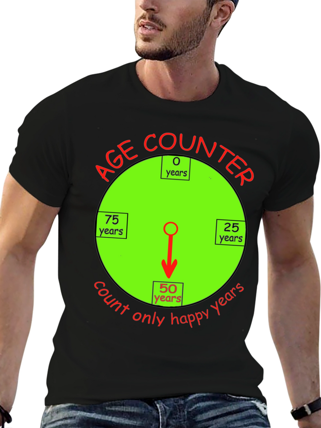 Happy Age Counter T-Shirt