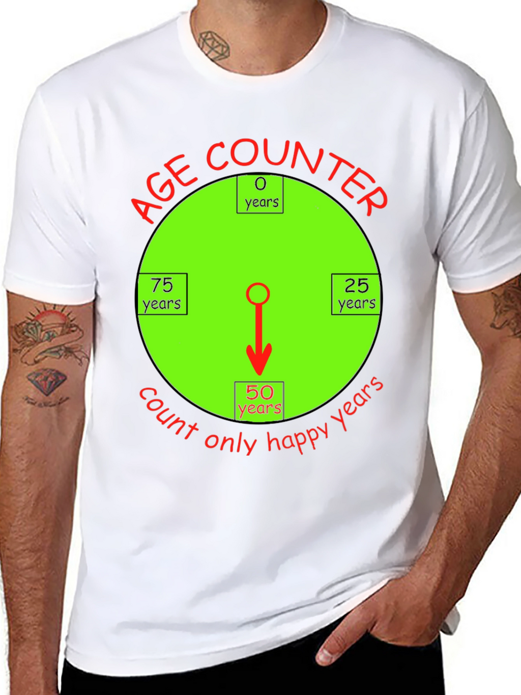 Happy Age Counter T-Shirt