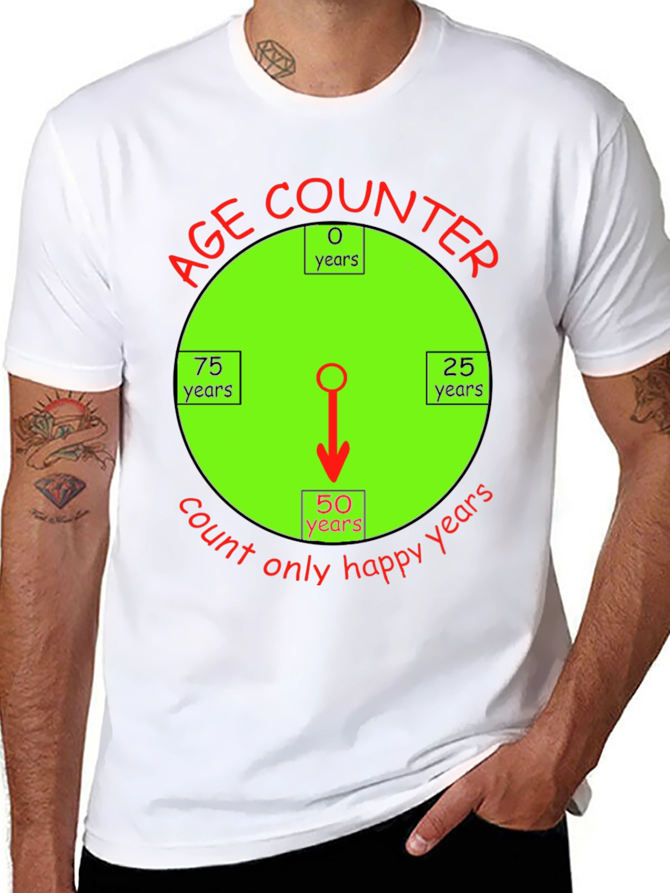 Happy Age Counter T-Shirt