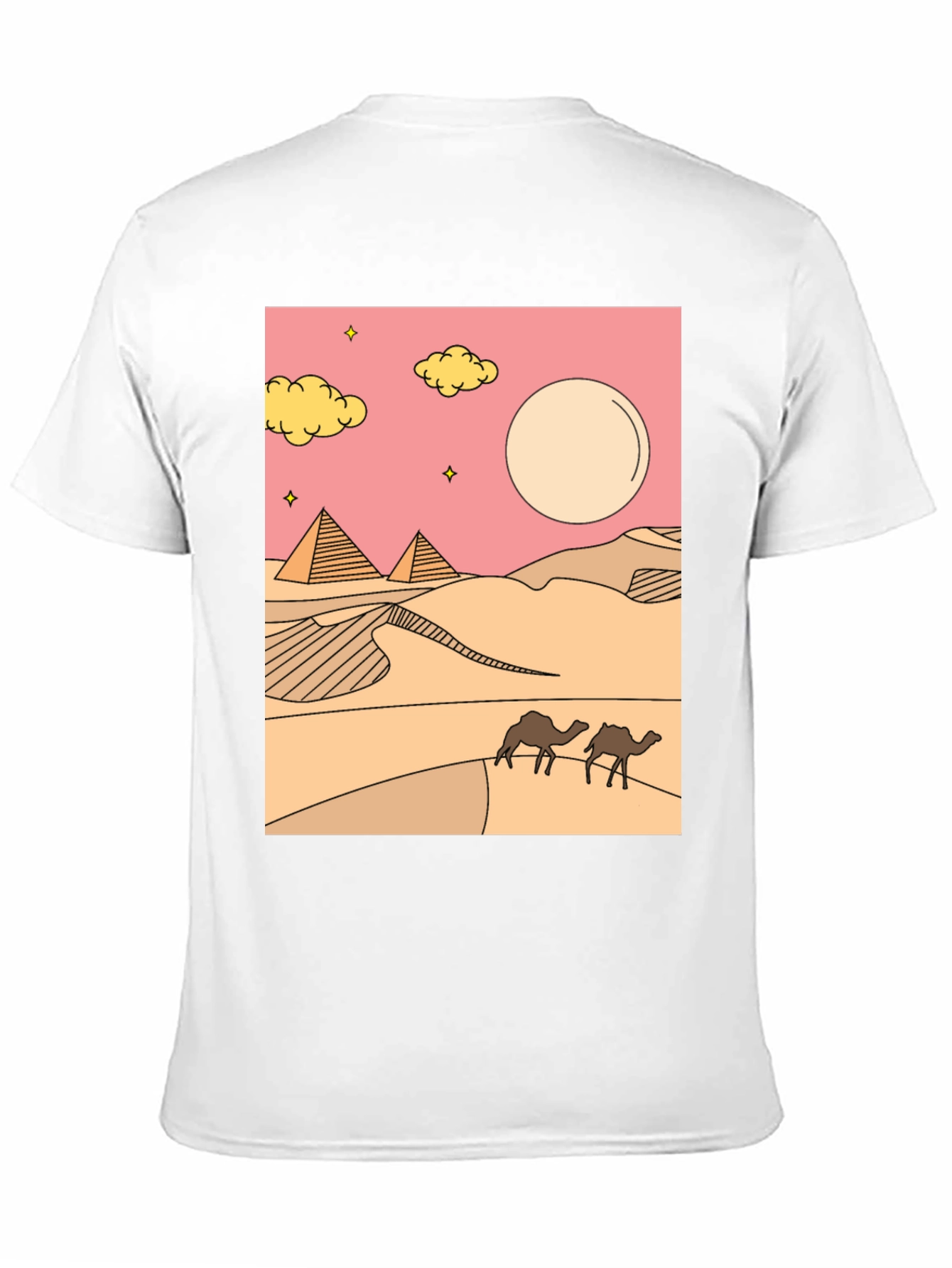 Desert Graphic Tee - Black Cotton Blend