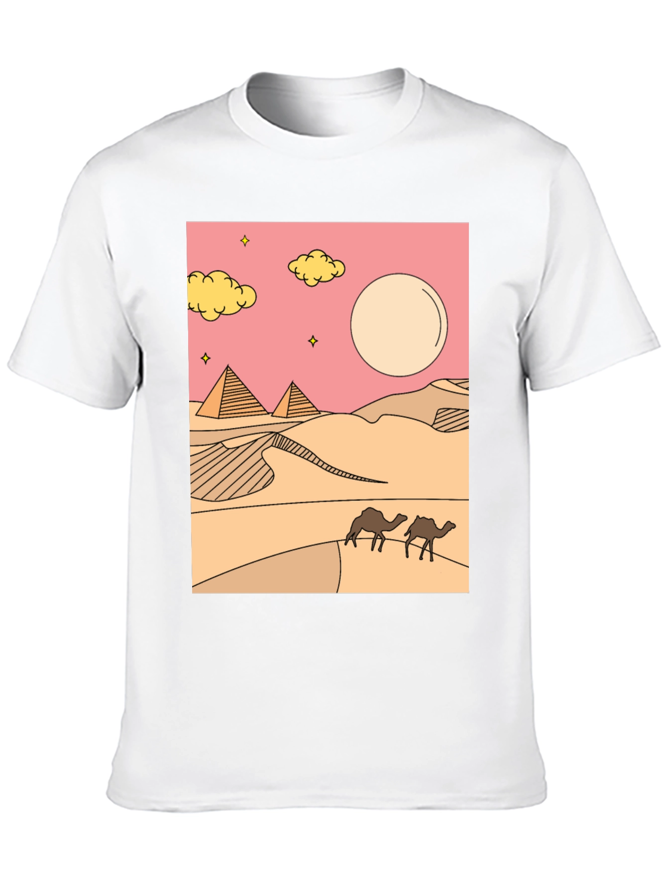 Desert Graphic Tee - Black Cotton Blend