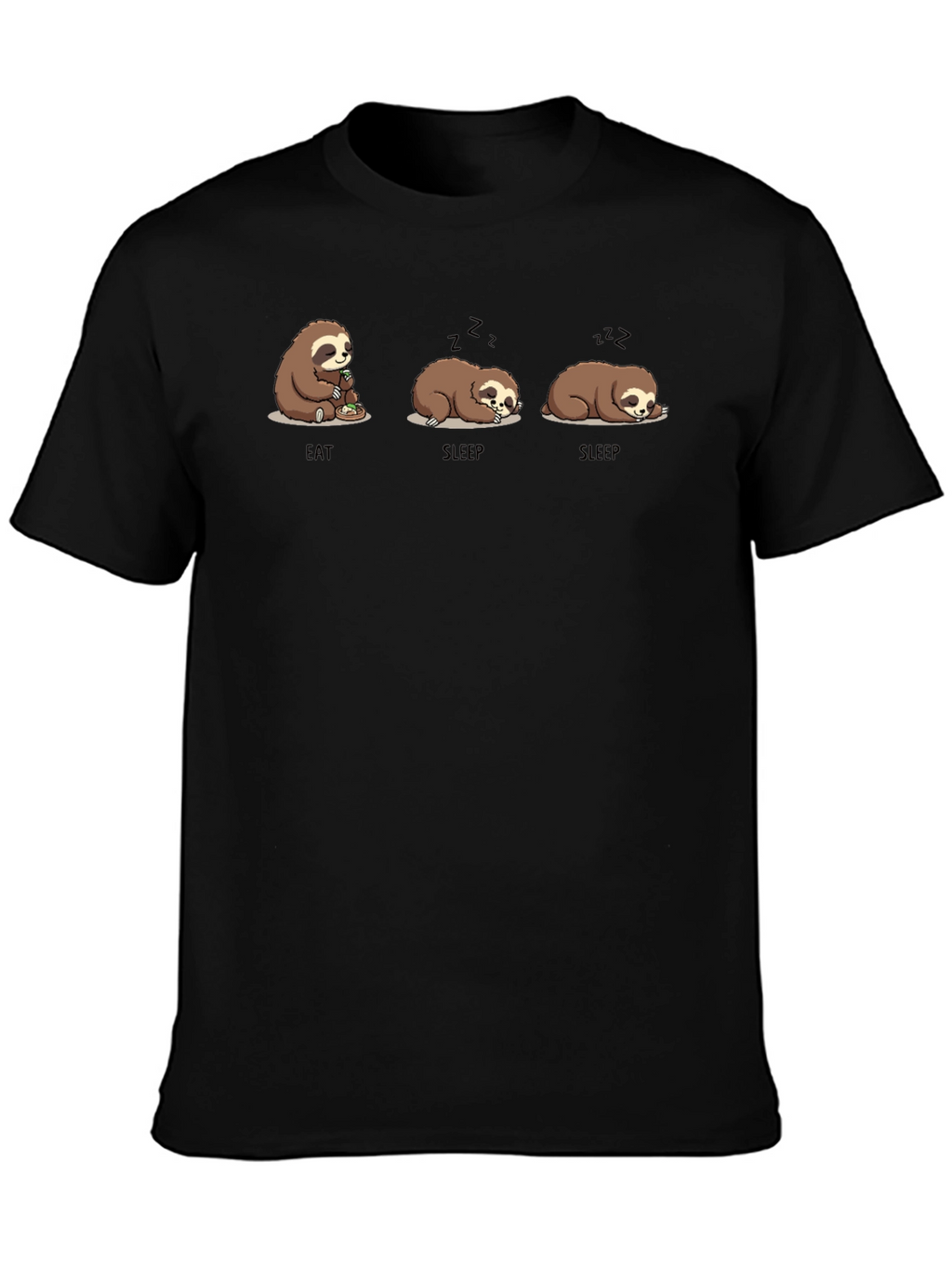 Eat Sleep Sloth Graphic T-Shirt