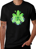 Green Floral Graphic T-Shirt