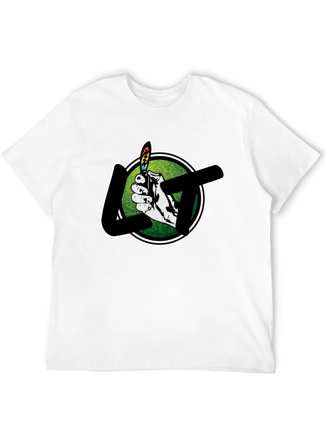 Lighter Graphic Tee - Stylish Black T-Shirt