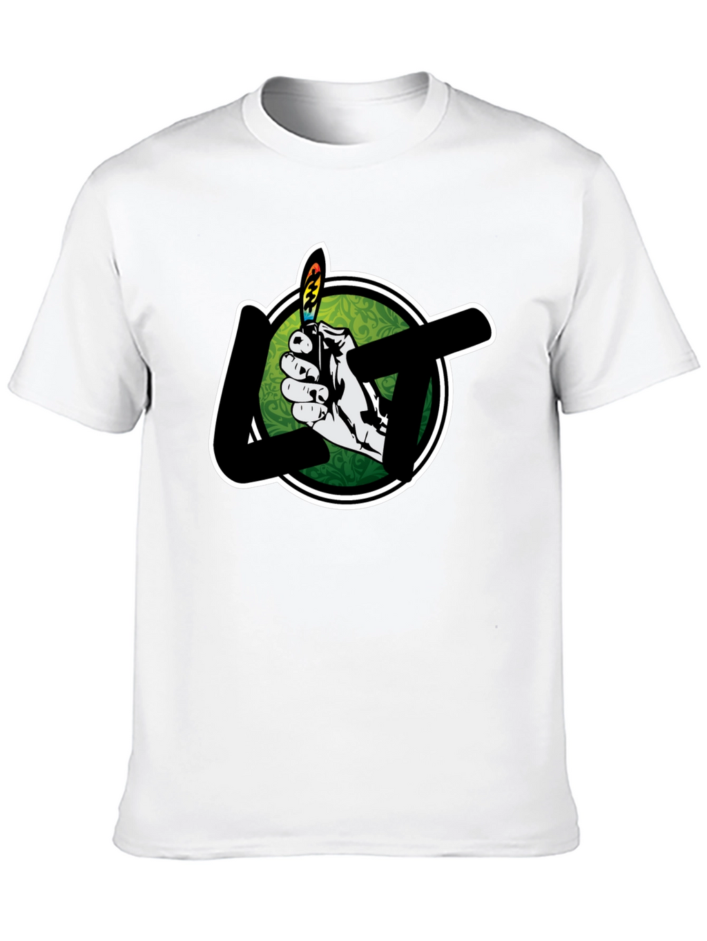 Lighter Graphic Tee - Stylish Black T-Shirt