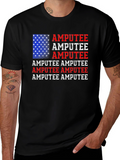 Amputee USA Flag Graphic Tee