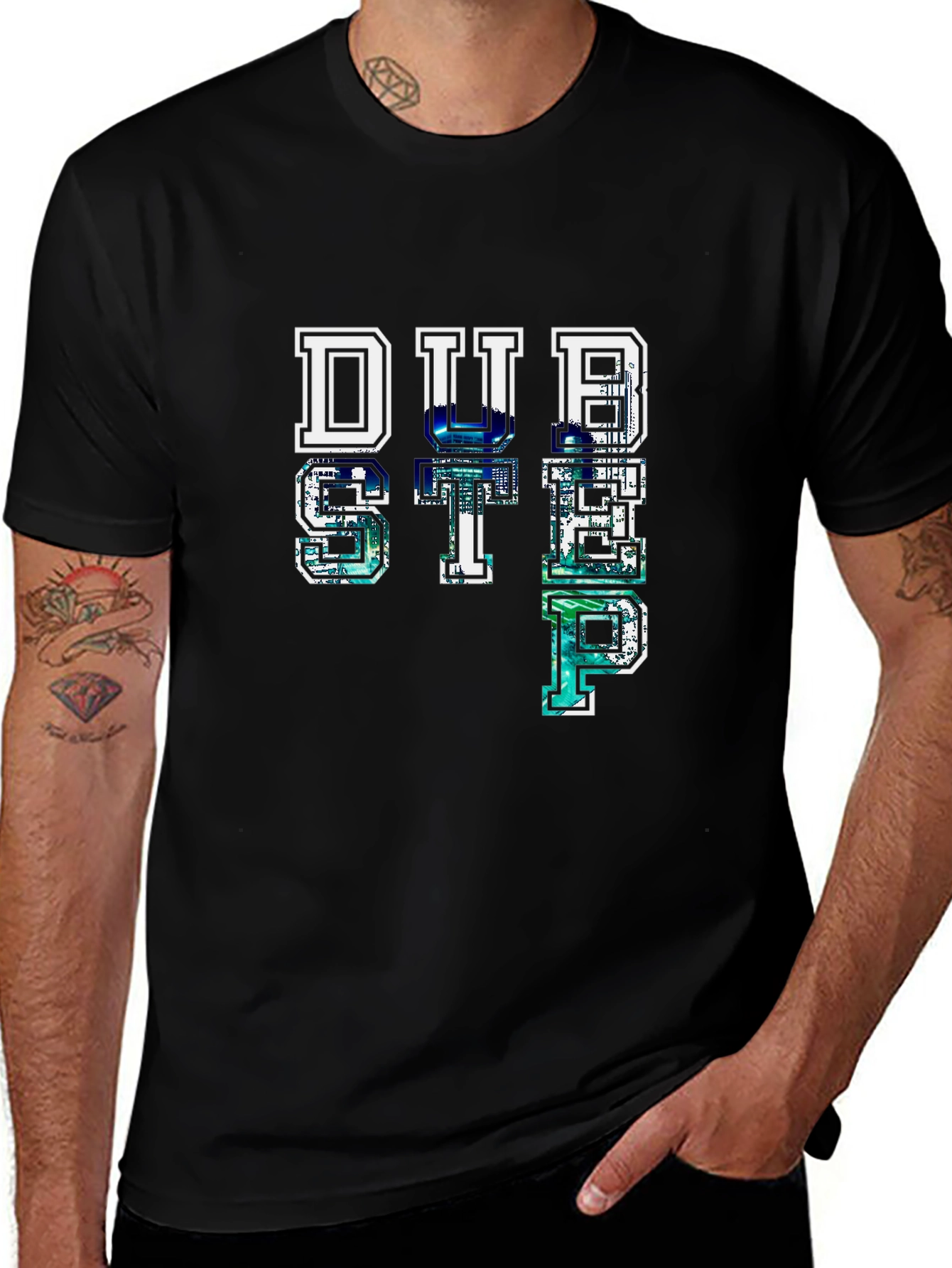 Dubstep Graphic Black T-Shirt