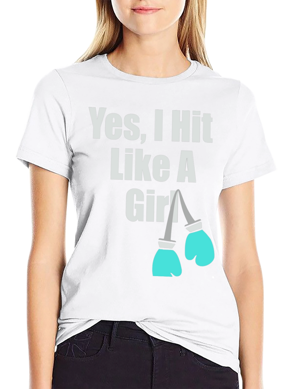 Yes I Hit Like A Girl T-Shirt