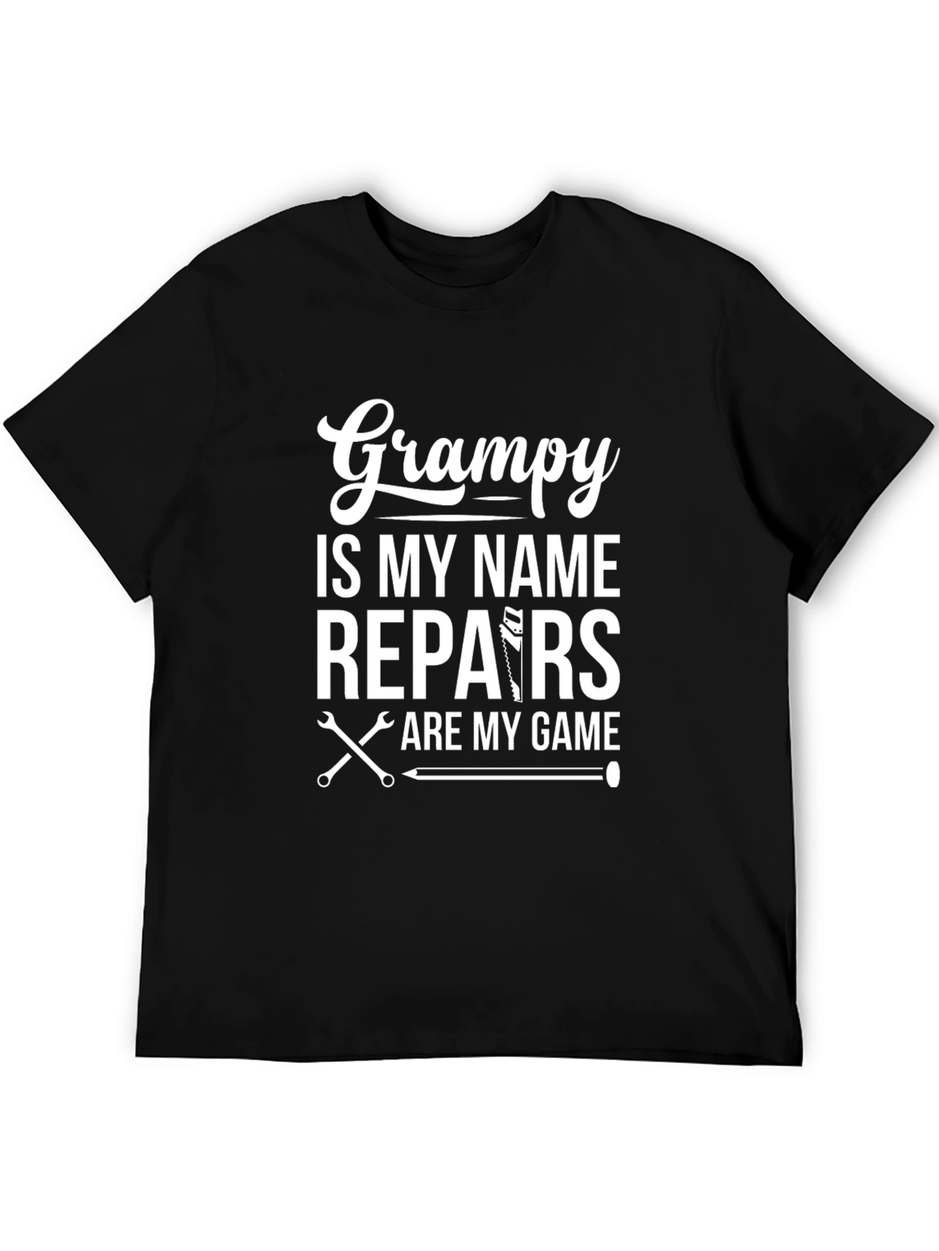 Grampy Repairs T-Shirt - Handyman Gift