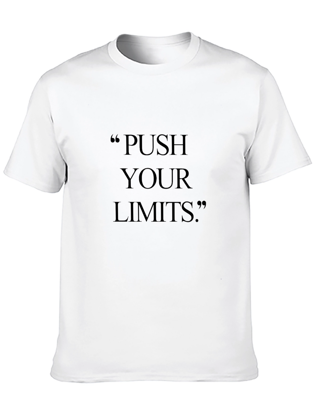 Push Your Limits Black Graphic Tee