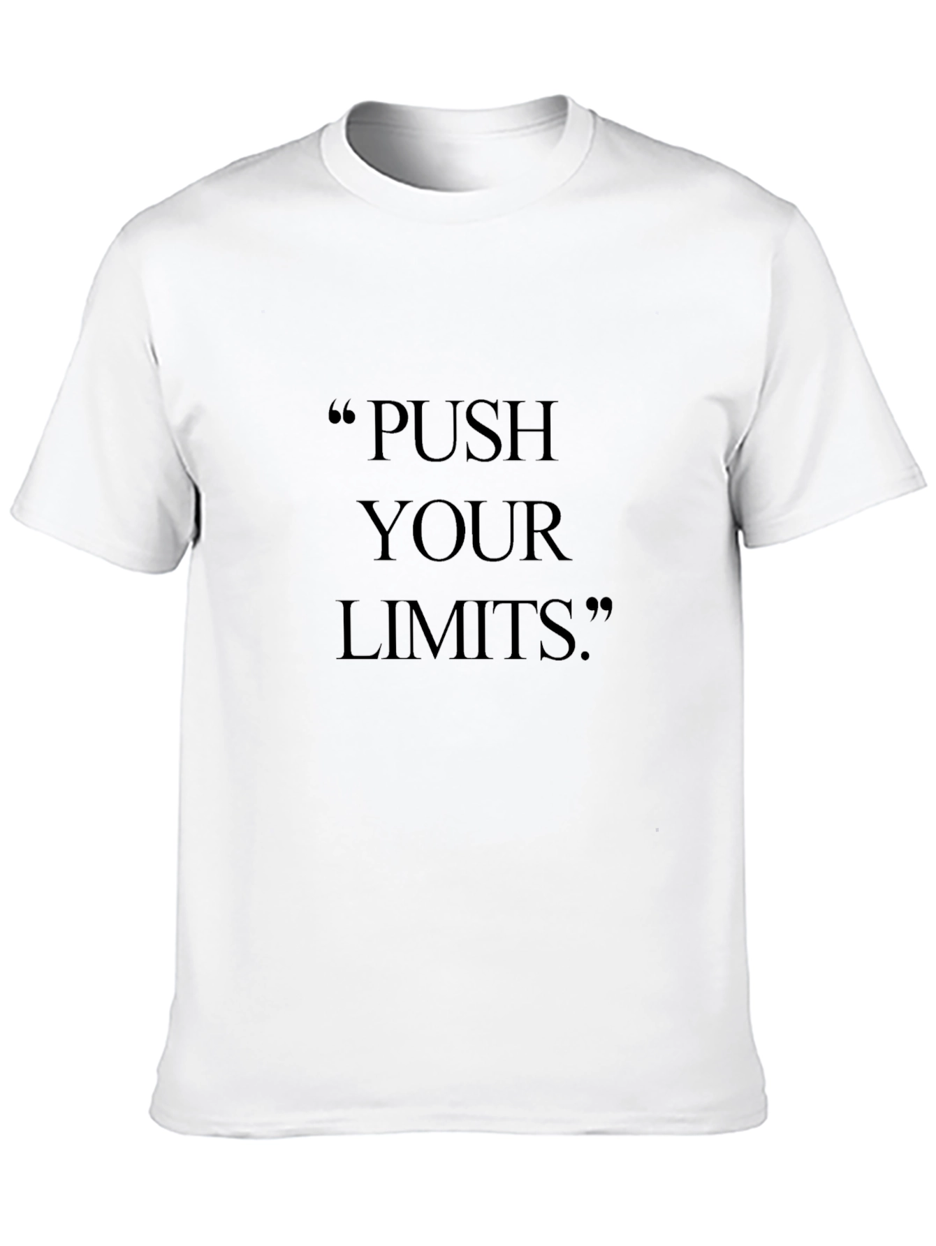 Push Your Limits Black Graphic Tee