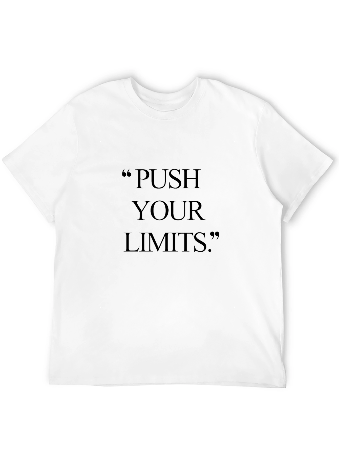 Push Your Limits Black Graphic Tee