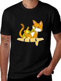 Cool Cat Jazz Black T-Shirt