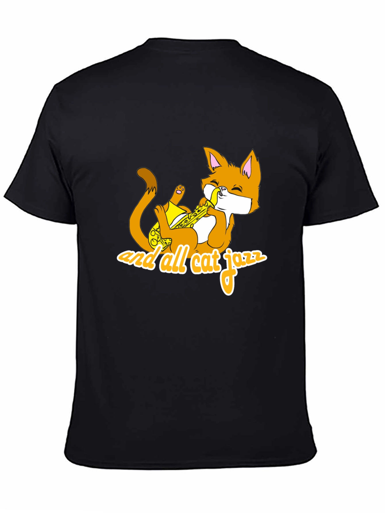 Cool Cat Jazz Black T-Shirt