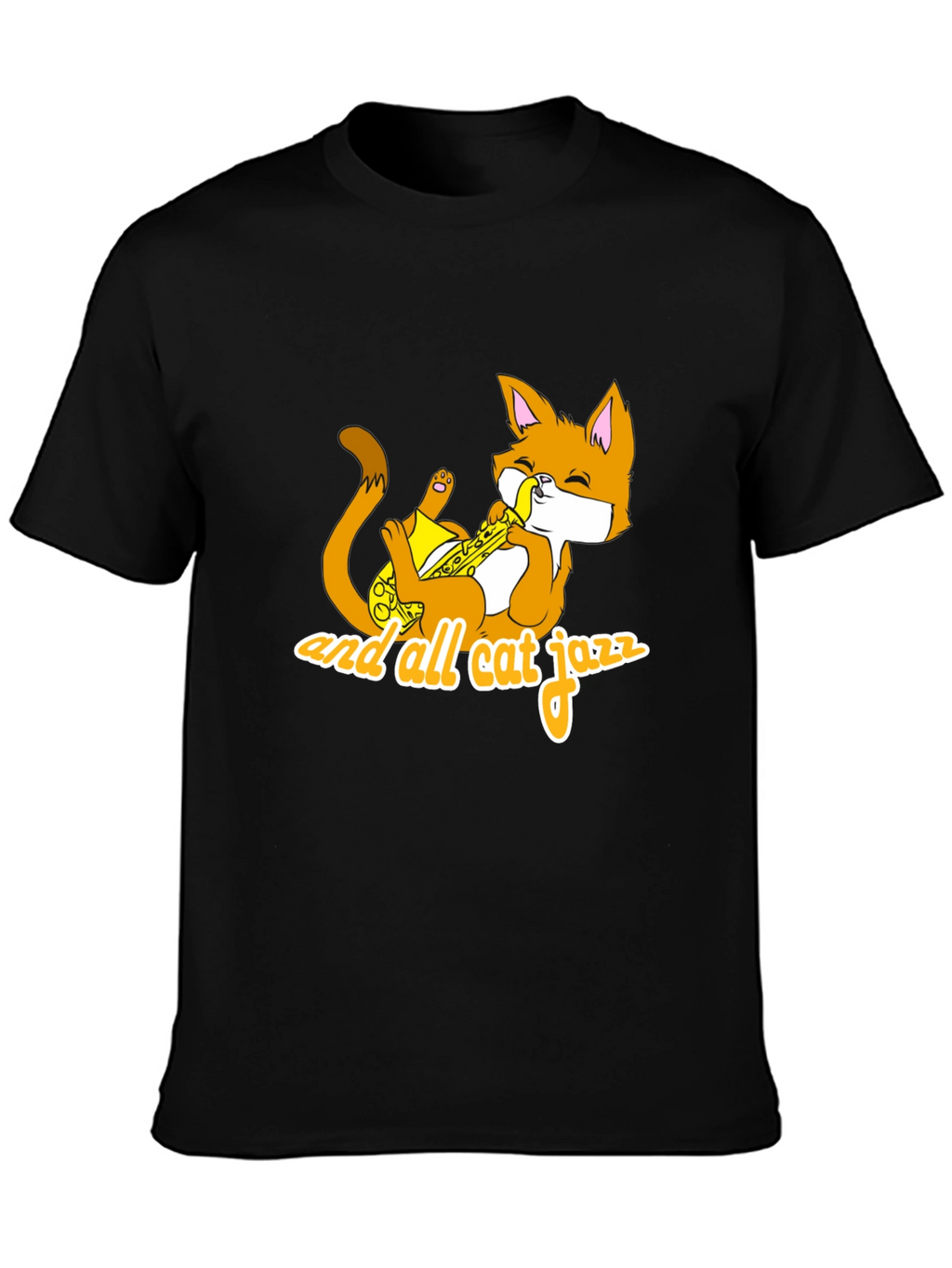 Cool Cat Jazz Black T-Shirt
