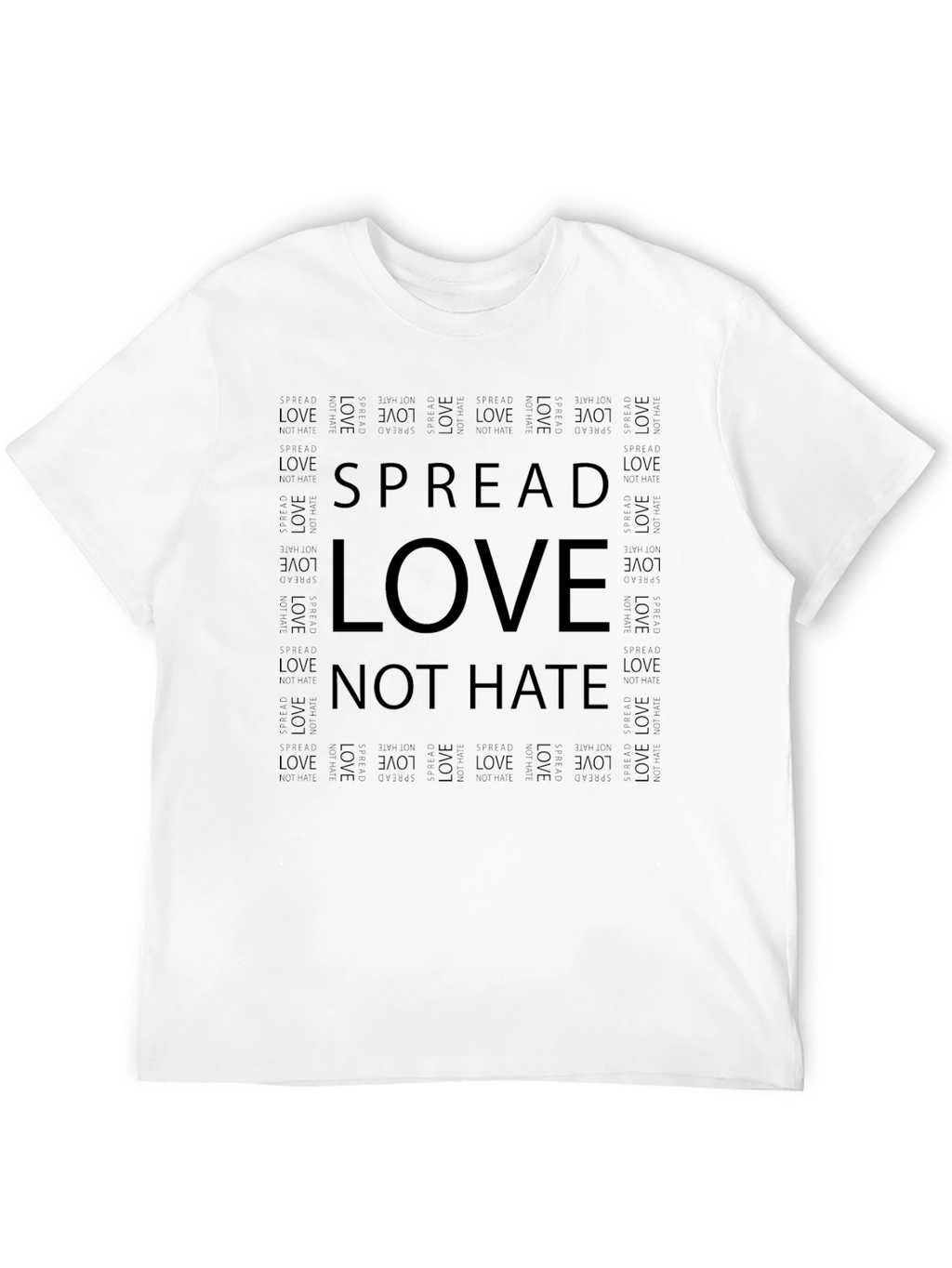 Spread Love Not Hate Graphic T-Shirt